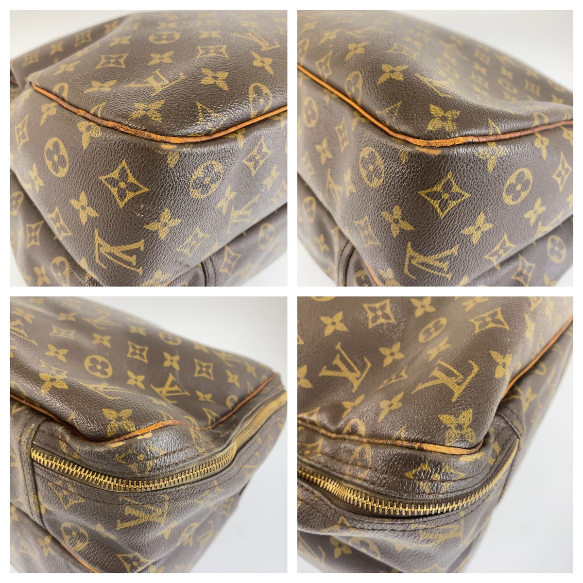 LOUIS VUITTON ルイヴィトン モノグラム アリゼ ドゥ ポッシュ ブラウン PVC / レザー M41392 ボストンバッグ ハンドバッグ メンズ BC30