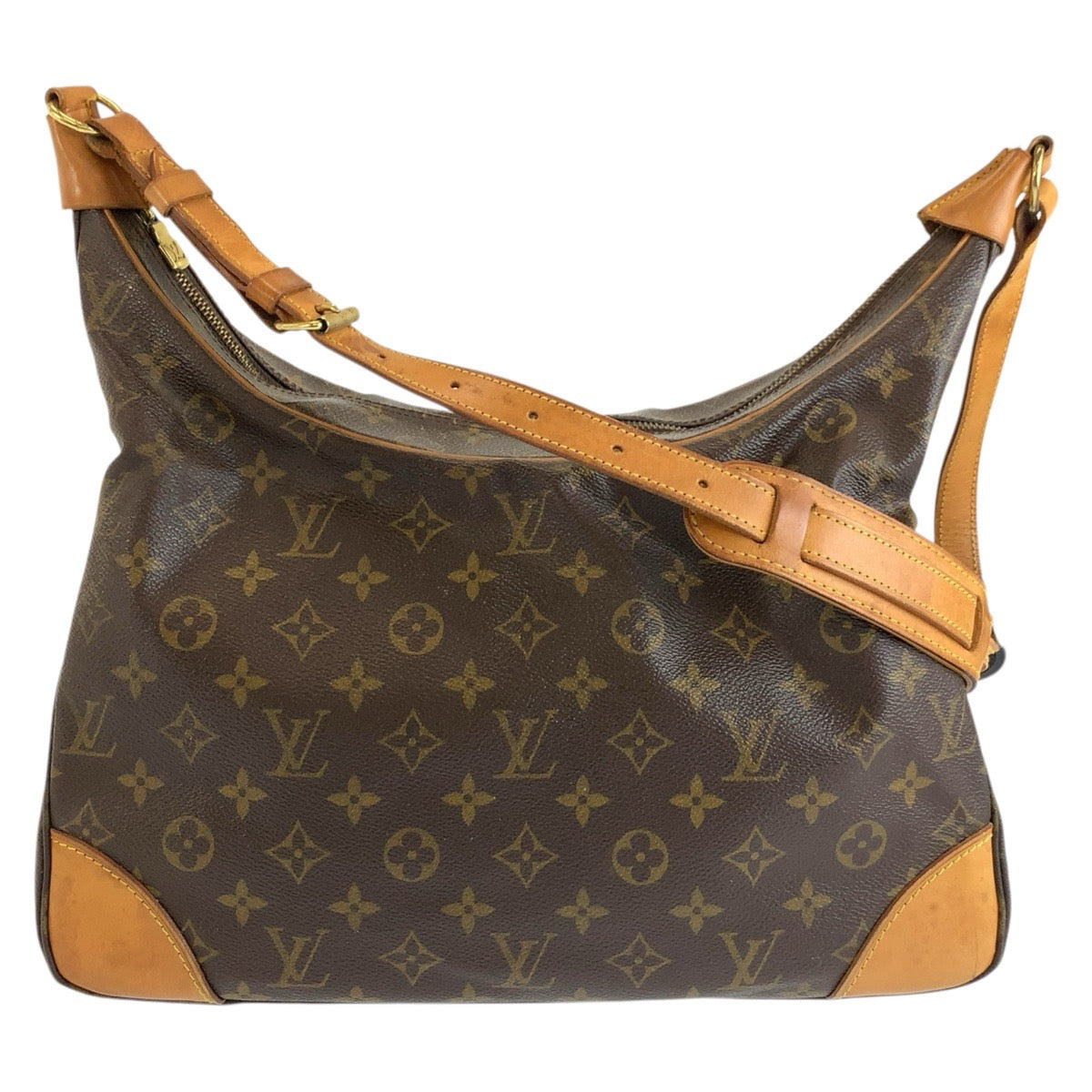 LOUIS VUITTON ルイヴィトン モノグラム ブローニュ ブラウン ゴールド金具 PVC / レザー M51260 ショルダーバッグ レディース B55