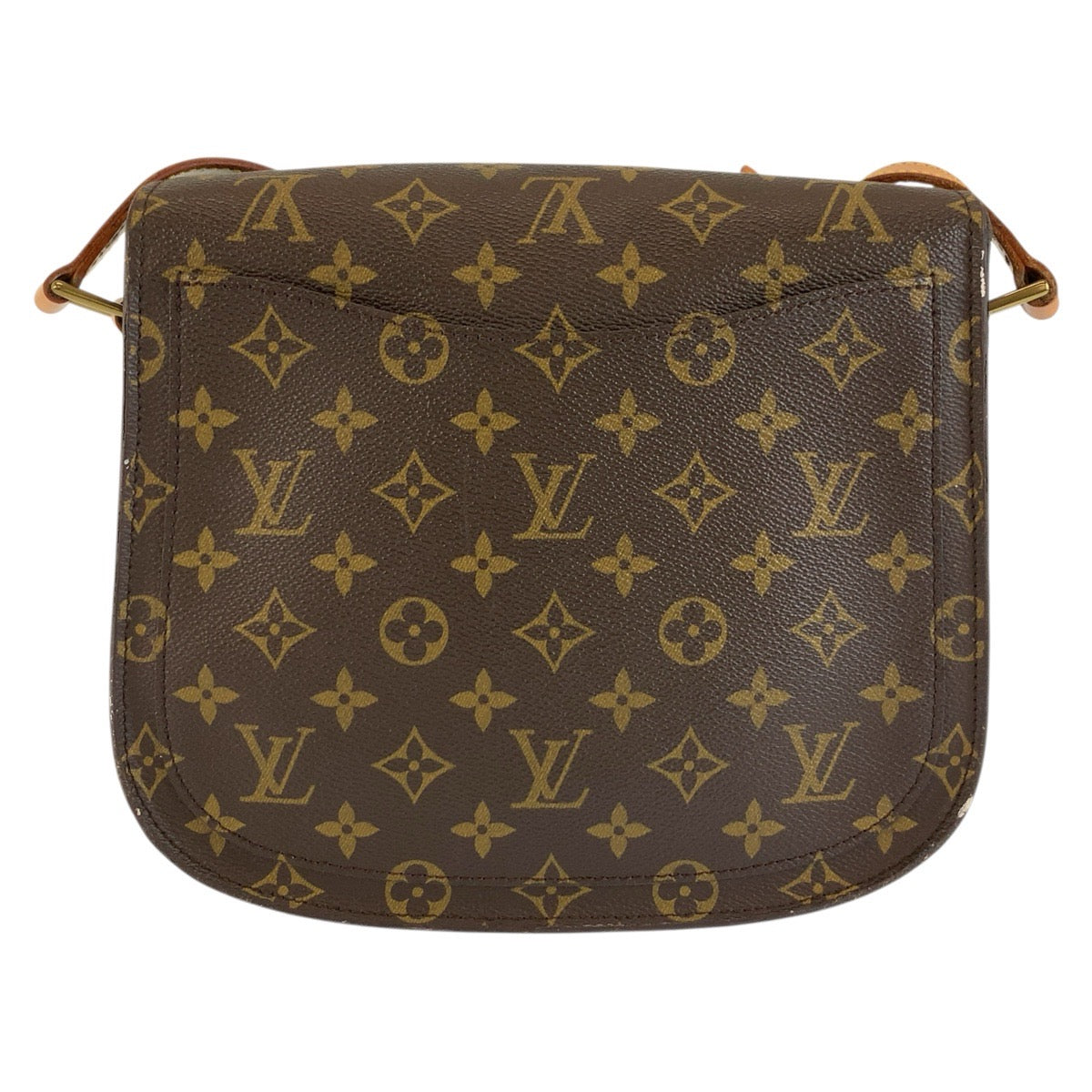 LOUIS VUITTON ルイヴィトン モノグラム サンクルー ブラウン ゴールド金具 PVC / レザー M51242 ショルダーバッグ ポシェット レディース B46