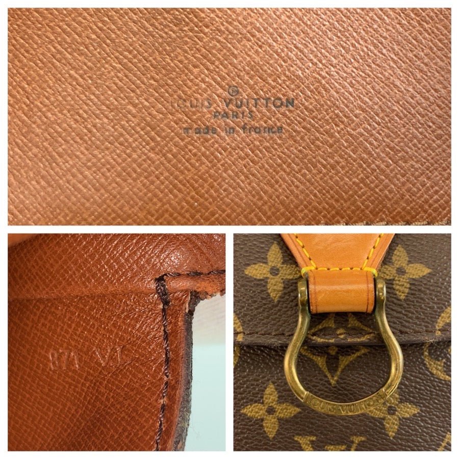 LOUIS VUITTON ルイヴィトン モノグラム サンクルー ブラウン ゴールド金具 PVC / レザー M51242 ショルダーバッグ ポシェット レディース B46