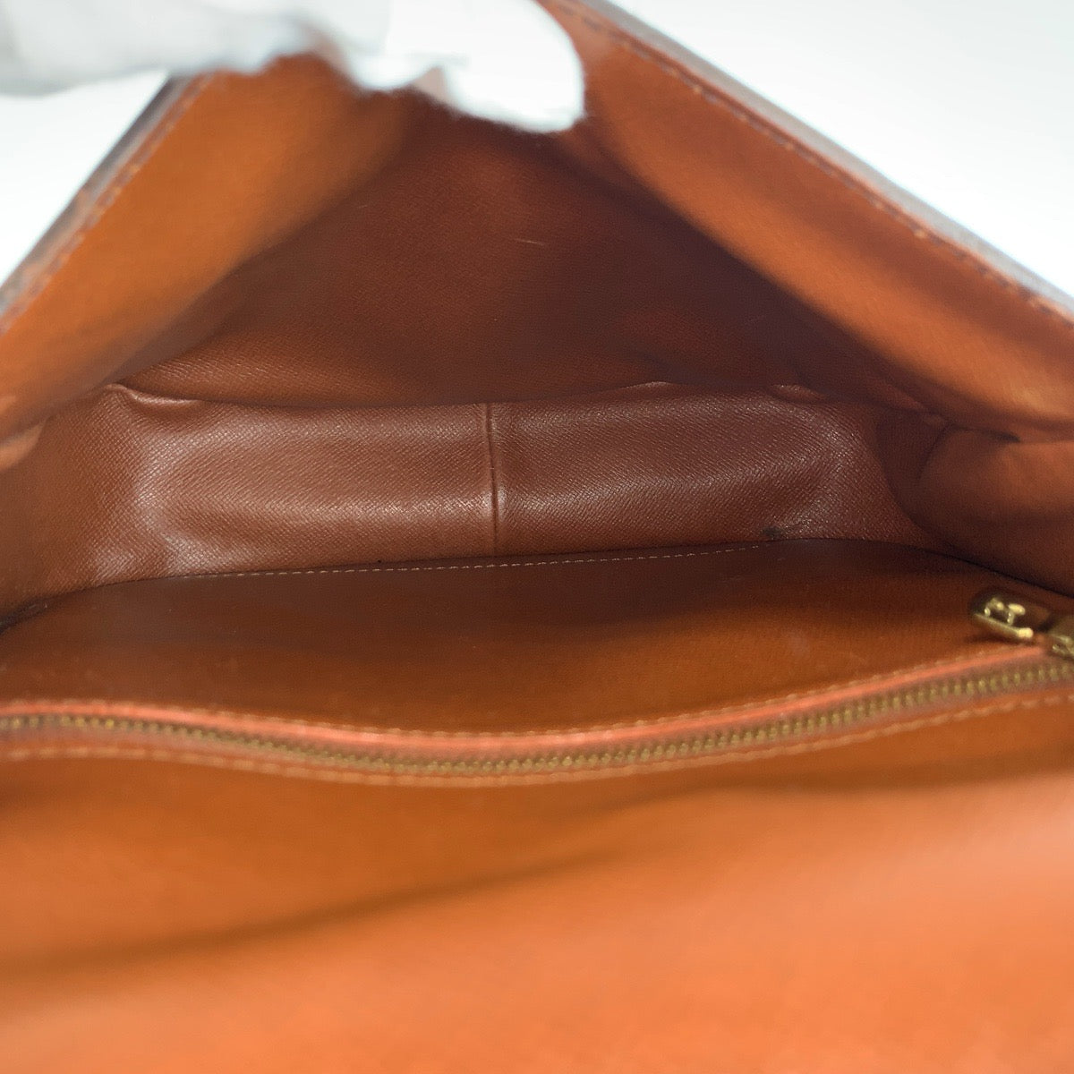 LOUIS VUITTON ルイヴィトン モノグラム サンクルー ブラウン ゴールド金具 PVC / レザー M51242 ショルダーバッグ ポシェット レディース B46