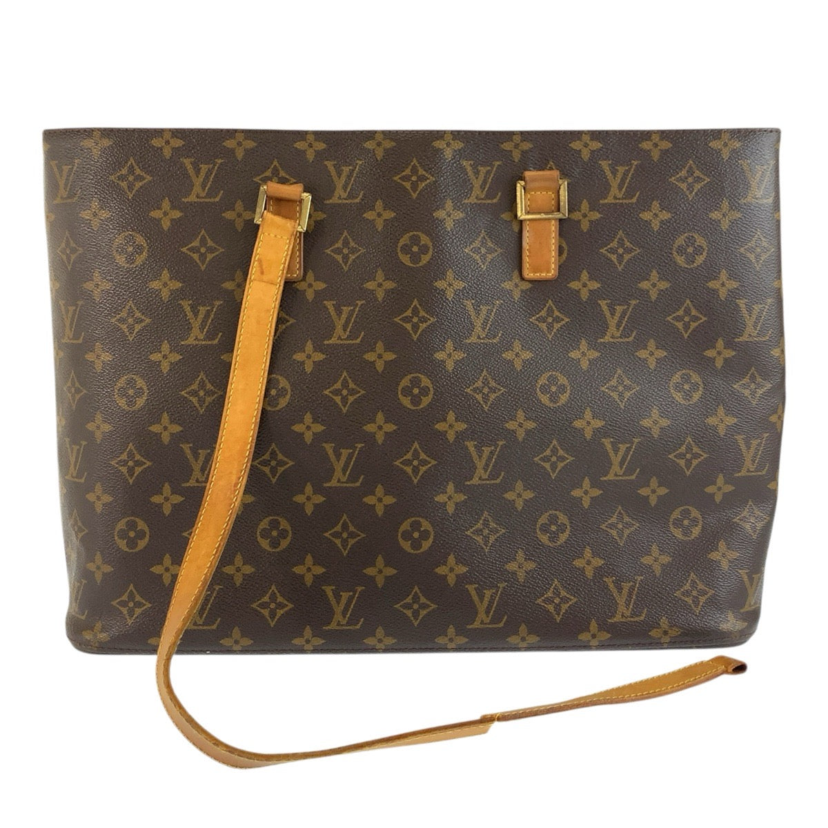 LOUIS VUITTON ルイヴィトン モノグラム ルコ ブラウン ゴールド金具 PVC / レザー M51155 トートバッグ ショルダーバッグ レディース BC30