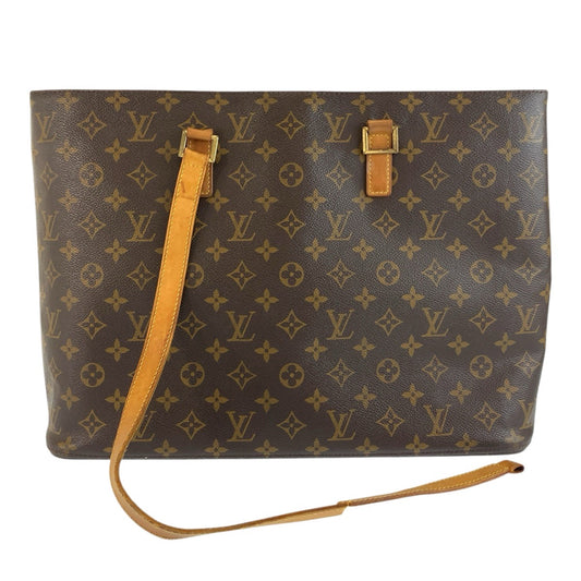 LOUIS VUITTON ルイヴィトン モノグラム ルコ ブラウン ゴールド金具 PVC / レザー M51155 トートバッグ ショルダーバッグ レディース BC30