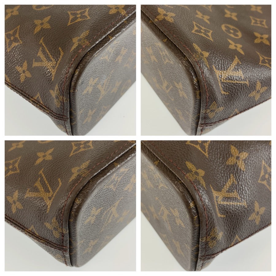 LOUIS VUITTON ルイヴィトン モノグラム ルコ ブラウン ゴールド金具 PVC / レザー M51155 トートバッグ ショルダーバッグ レディース BC30