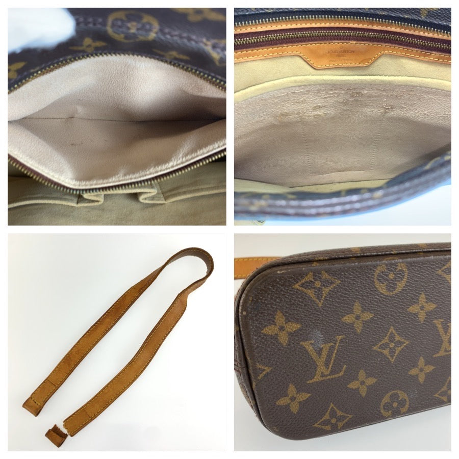 LOUIS VUITTON ルイヴィトン モノグラム ルコ ブラウン ゴールド金具 PVC / レザー M51155 トートバッグ ショルダーバッグ レディース BC30