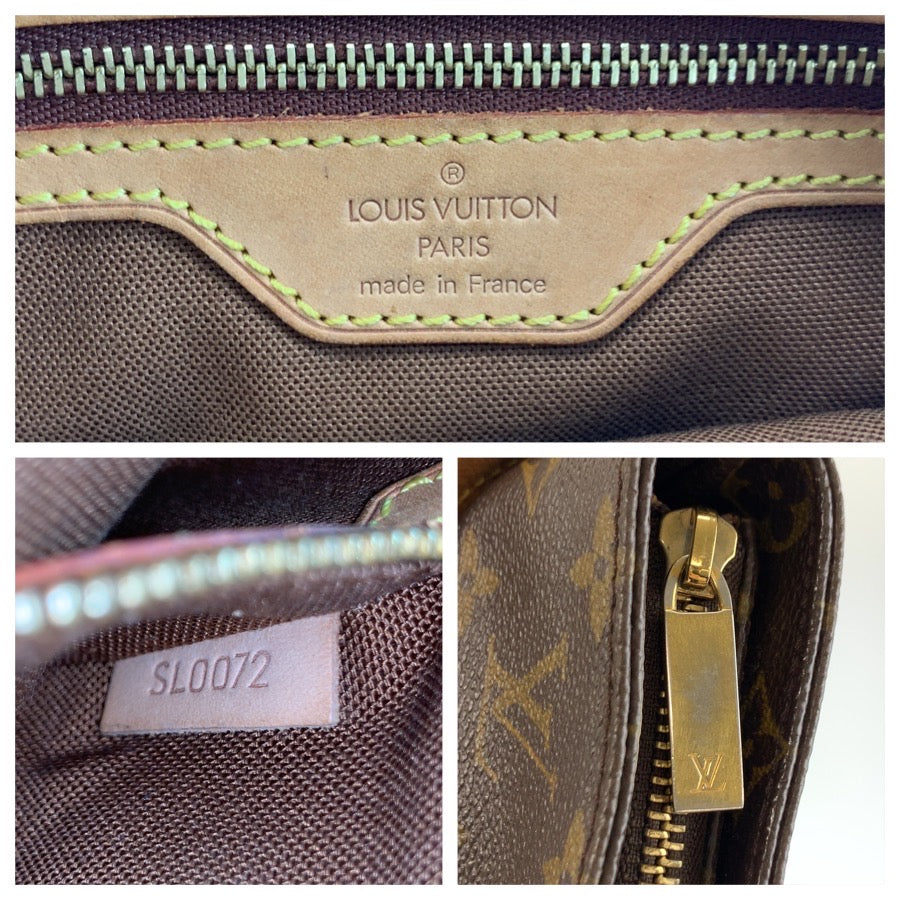 LOUIS VUITTON ルイヴィトン モノグラム トロター ブラウン ゴールド金具 PVC / レザー M51240 ショルダーバッグ ポシェット レディース AB55