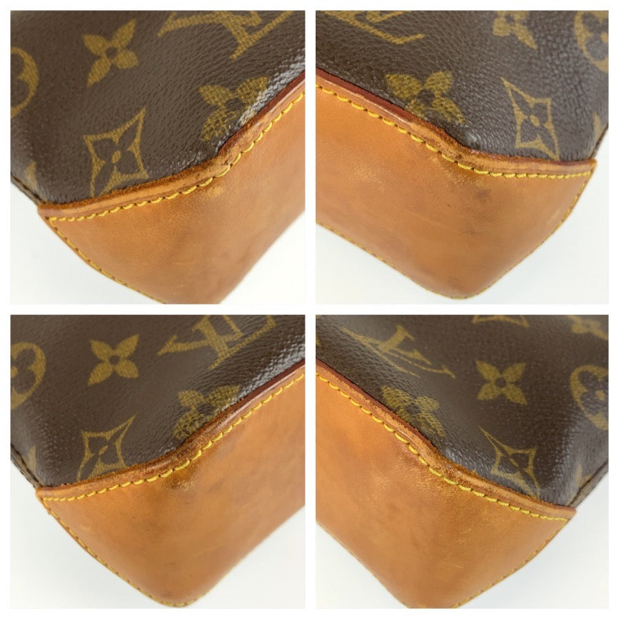 LOUIS VUITTON ルイヴィトン モノグラム トロター ブラウン ゴールド金具 PVC / レザー M51240 ショルダーバッグ ポシェット レディース AB55
