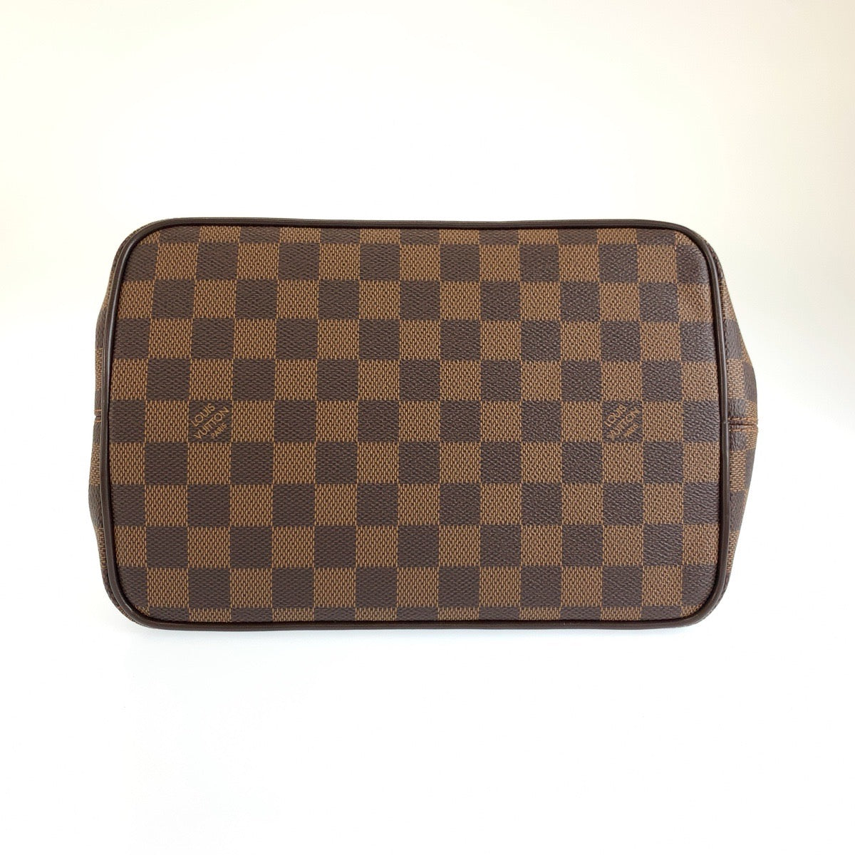 LOUIS VUITTON ルイヴィトン ダミエ ベルガモPM ブラウン ゴールド金具 PVC N41167 ハンドバッグ ショルダーバッグ 2way レディース B80
