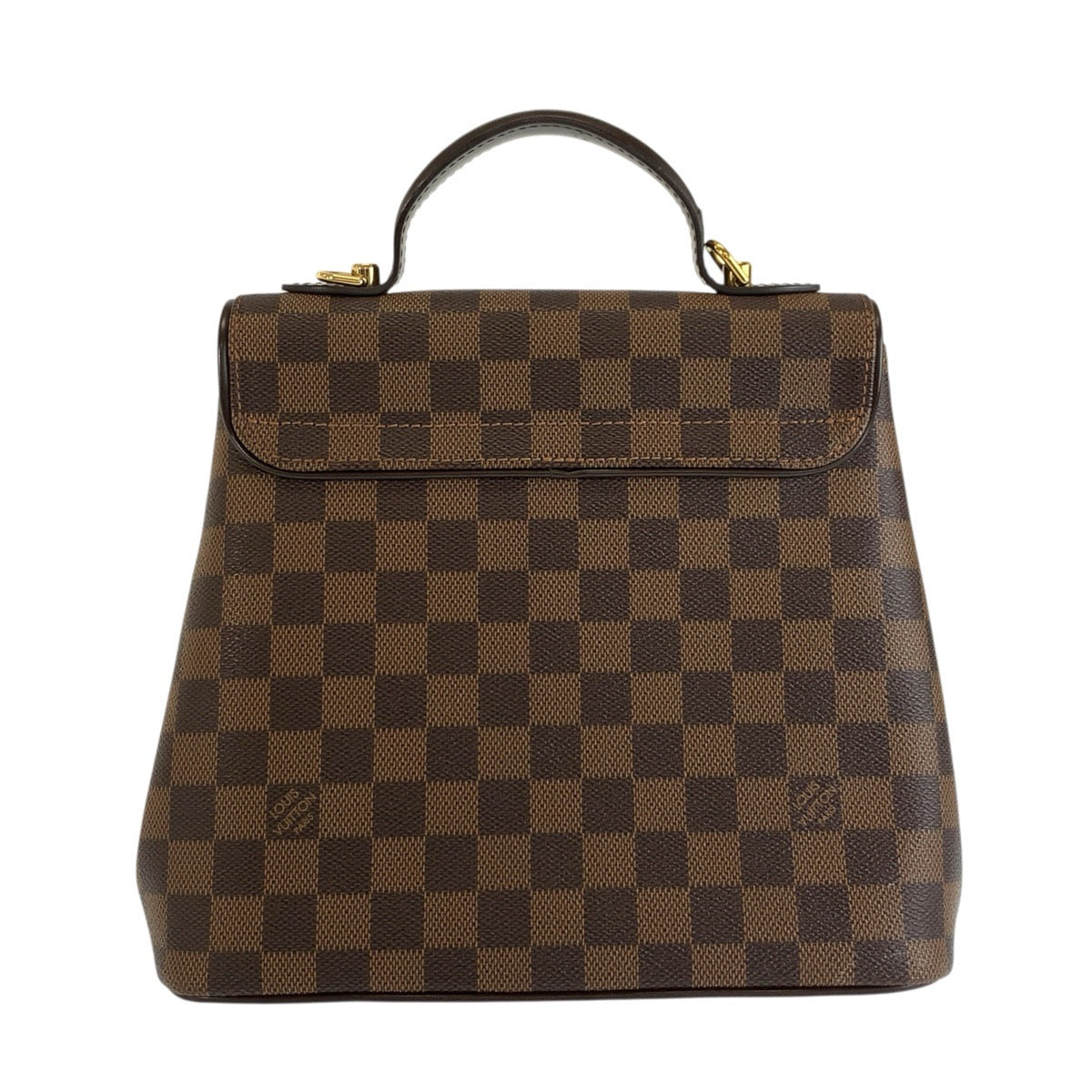 LOUIS VUITTON ルイヴィトン ダミエ ベルガモPM ブラウン ゴールド金具 PVC N41167 ハンドバッグ ショルダーバッグ 2way レディース B80