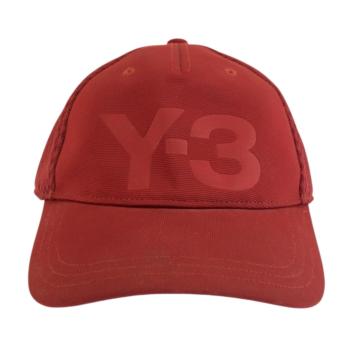 Y-3 ワイスリー 58cm レッド ポリエステル / ポリウレタン キャップ 帽子 男女兼用 メンズ B10