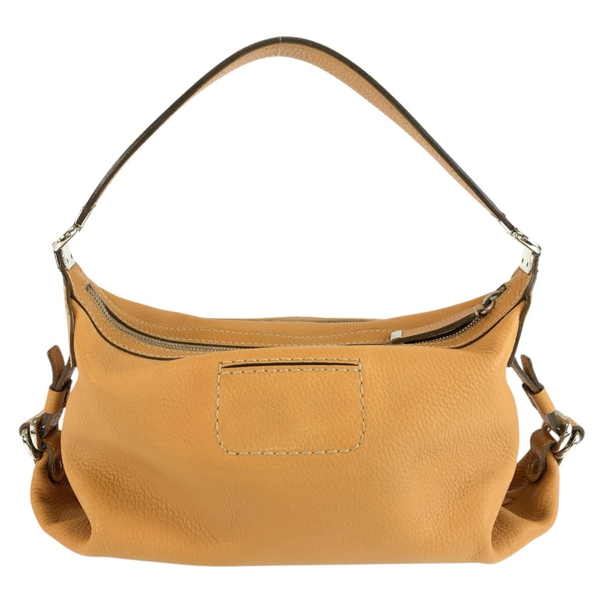 TOD’S トッズ ベージュ シルバー金具 レザー ショルダーバッグ ハンドバッグ レディース ABP19