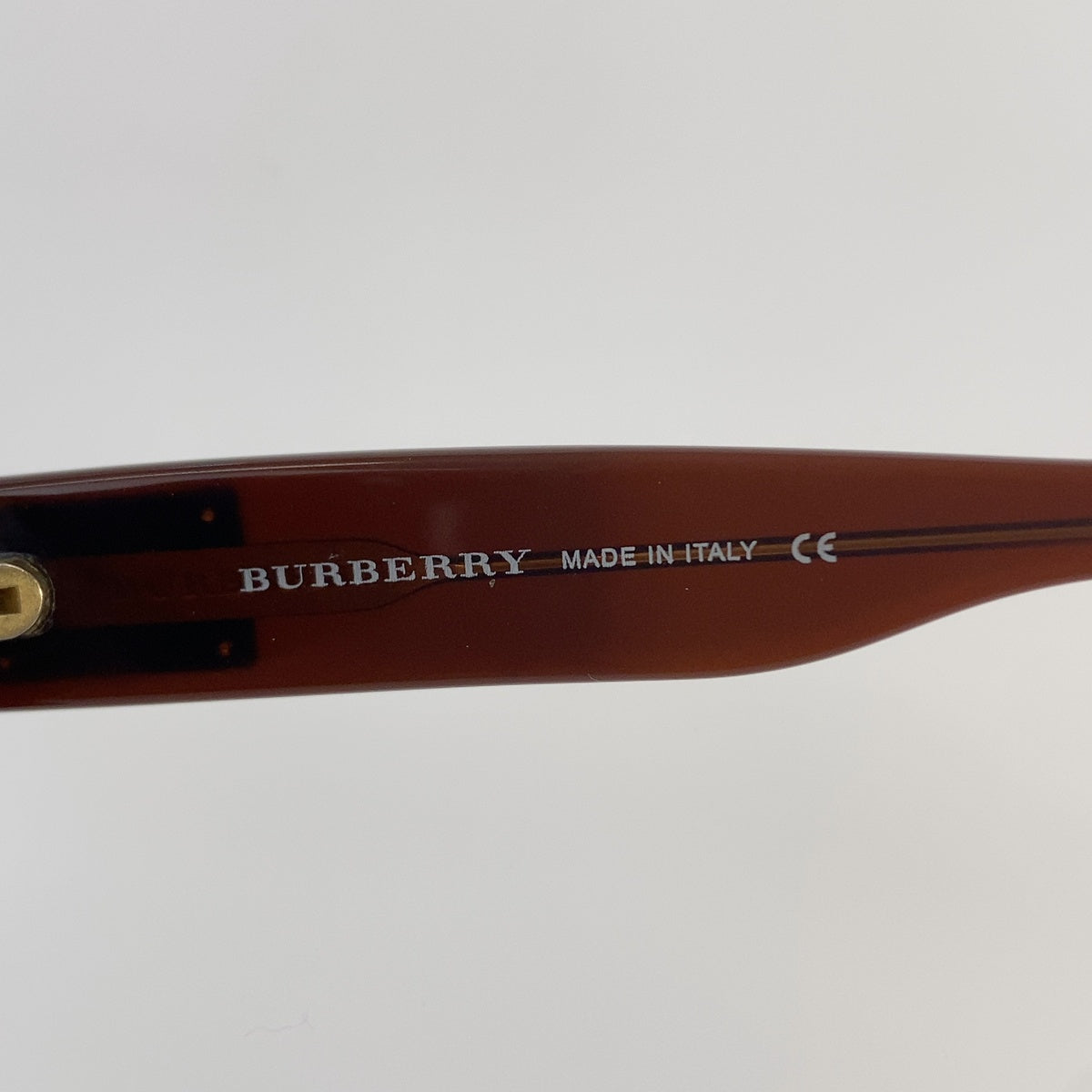 BURBERRY バーバリー ヴィンテージ ブラウン ゴールド 男女兼用 スクエア メンズ B10