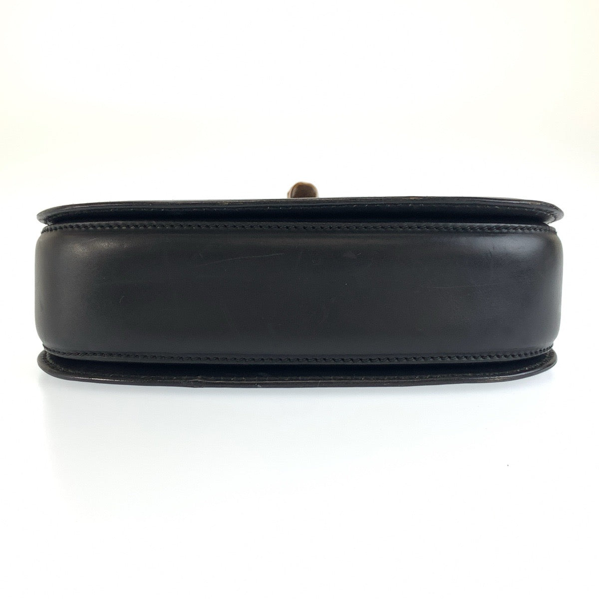 GUCCI グッチ ヴィンテージ バンブー ブラック ゴールド金具 レザー 000 46 0188 ハンドバッグ レディース AB93