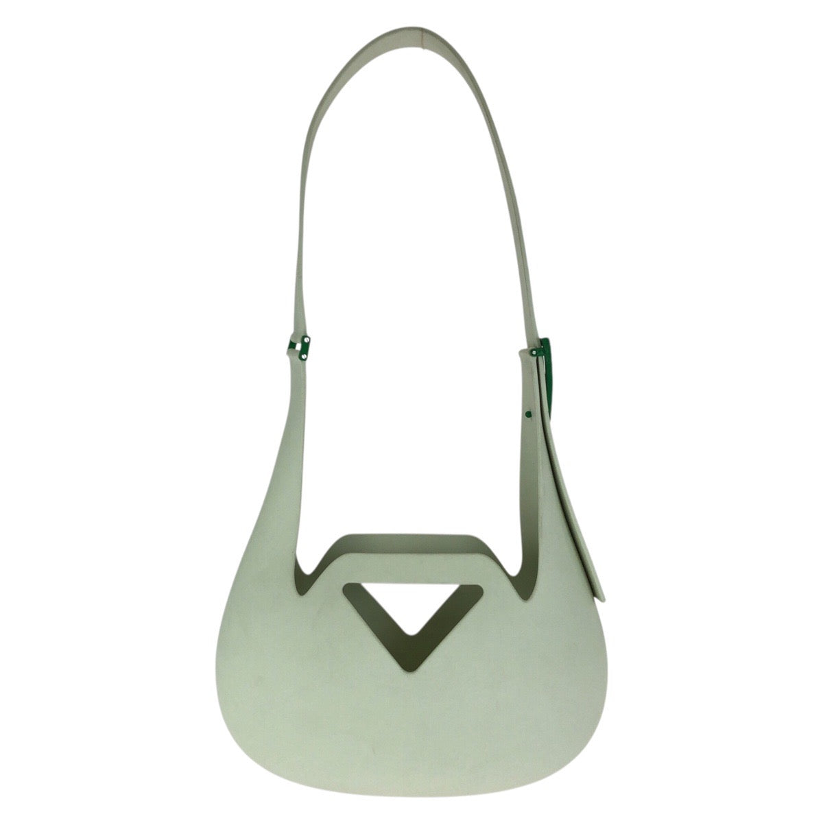 BOTTEGAVENETA ボッテガヴェネタ ザ・ポイント パンチ グリーン ラバー ショルダーバッグ レディース AB50