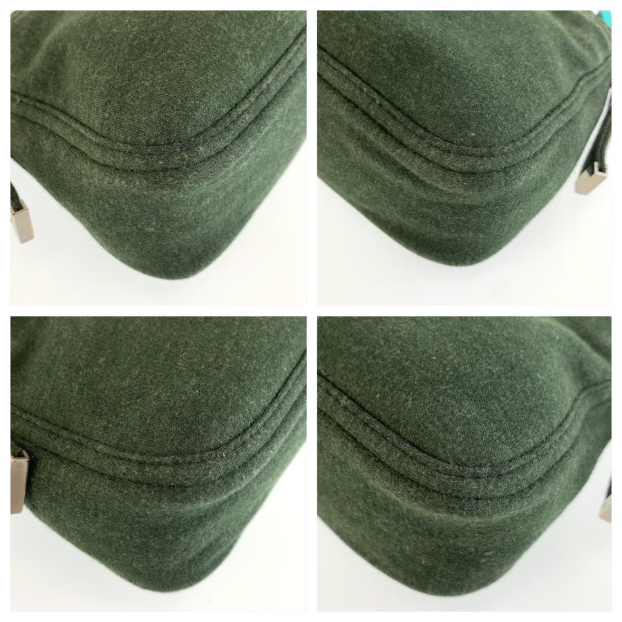 FENDI フェンディ マンマバケット グリーン キャンバス 2348 267220 09 ショルダーバッグ レディース B80
