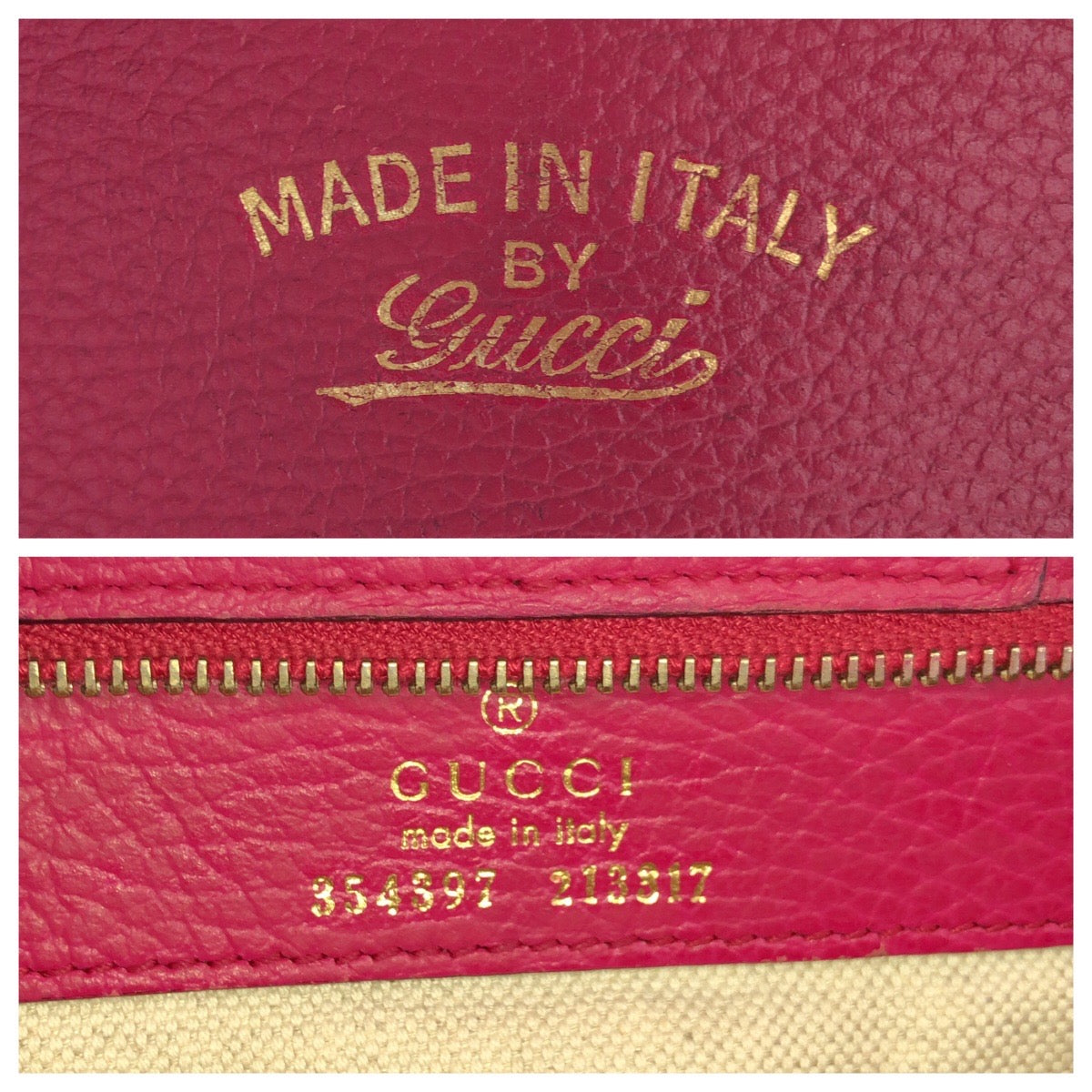 GUCCI グッチ スウィング ピンク ゴールド金具 レザー 354397 トートバッグ ショルダーバッグ レディース AB43