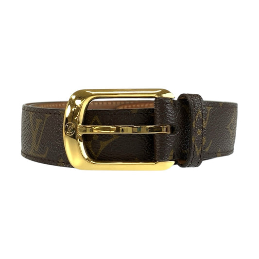 LOUIS VUITTON ルイヴィトン モノグラム サンチュール エリプス 85cm/34インチ ブラウン ゴールド金具 PVC M6919 ベルト メンズ B24