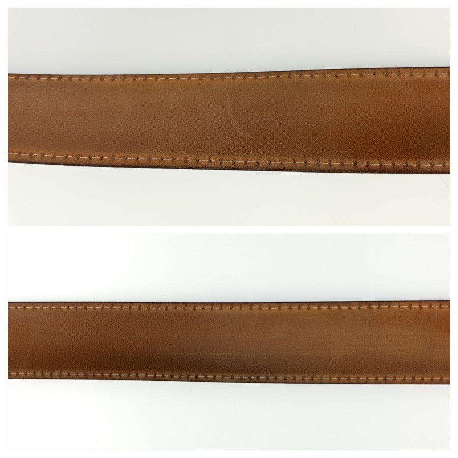 LOUIS VUITTON ルイヴィトン モノグラム サンチュール エリプス 85cm/34インチ ブラウン ゴールド金具 PVC M6919 ベルト メンズ B24