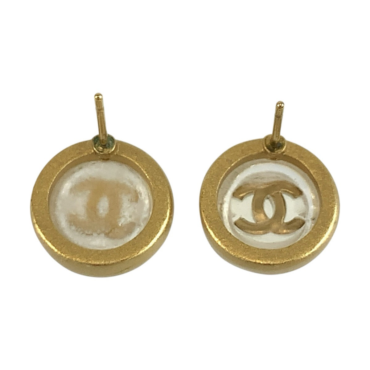 CHANEL シャネル ココマーク ゴールド メッキ ピアス レディース B20