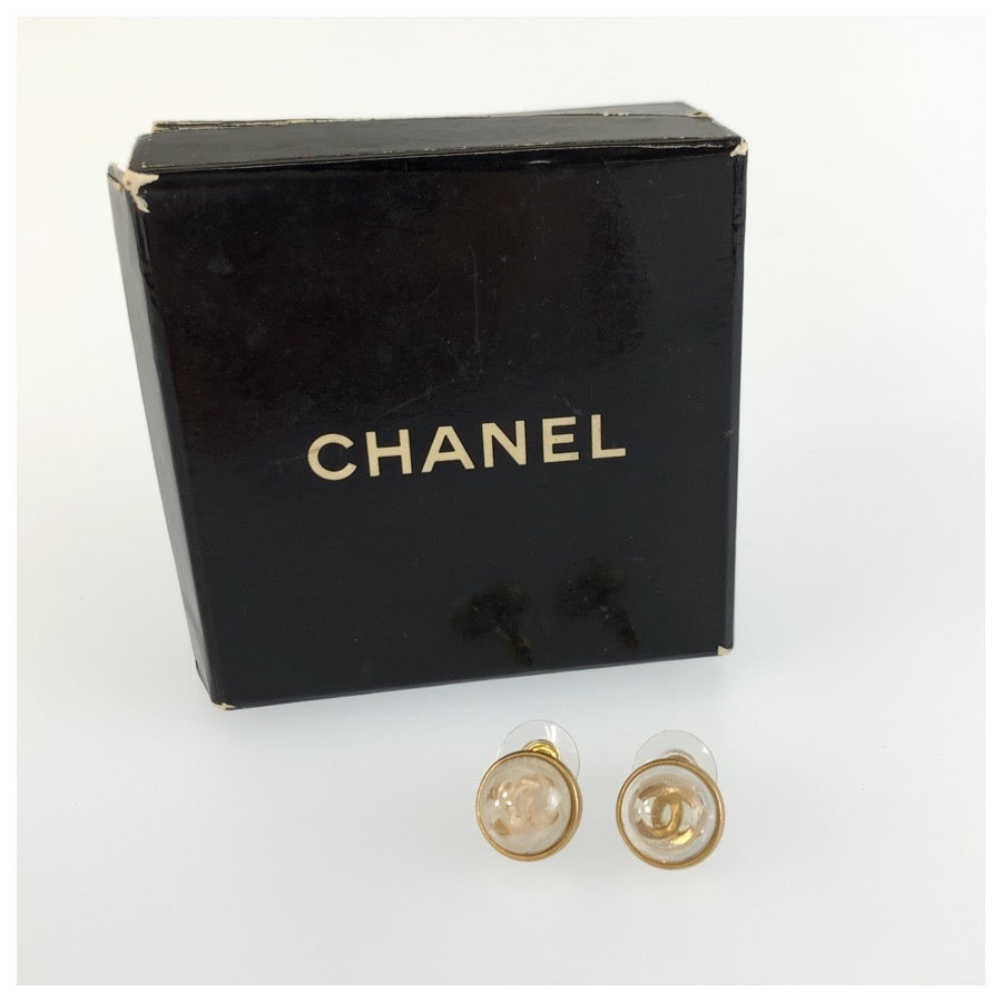 CHANEL シャネル ココマーク ゴールド メッキ ピアス レディース B20