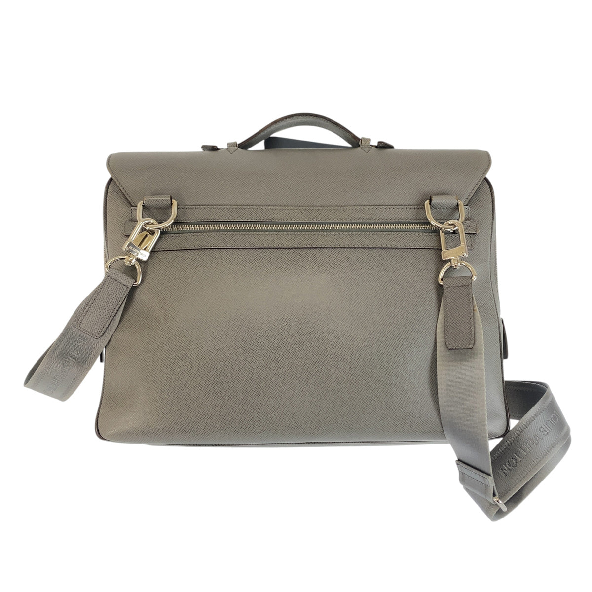 LOUIS VUITTON ルイヴィトン タイガ ヴァシリGM グレー レザー M32638 ビジネスバッグ ブリーフケース ショルダーバッグ メンズ AB55