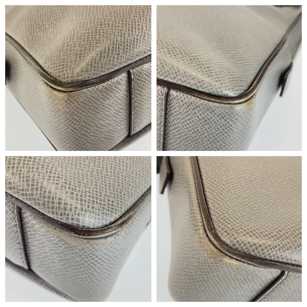 LOUIS VUITTON ルイヴィトン タイガ ヴァシリGM グレー レザー M32638 ビジネスバッグ ブリーフケース ショルダーバッグ メンズ AB55