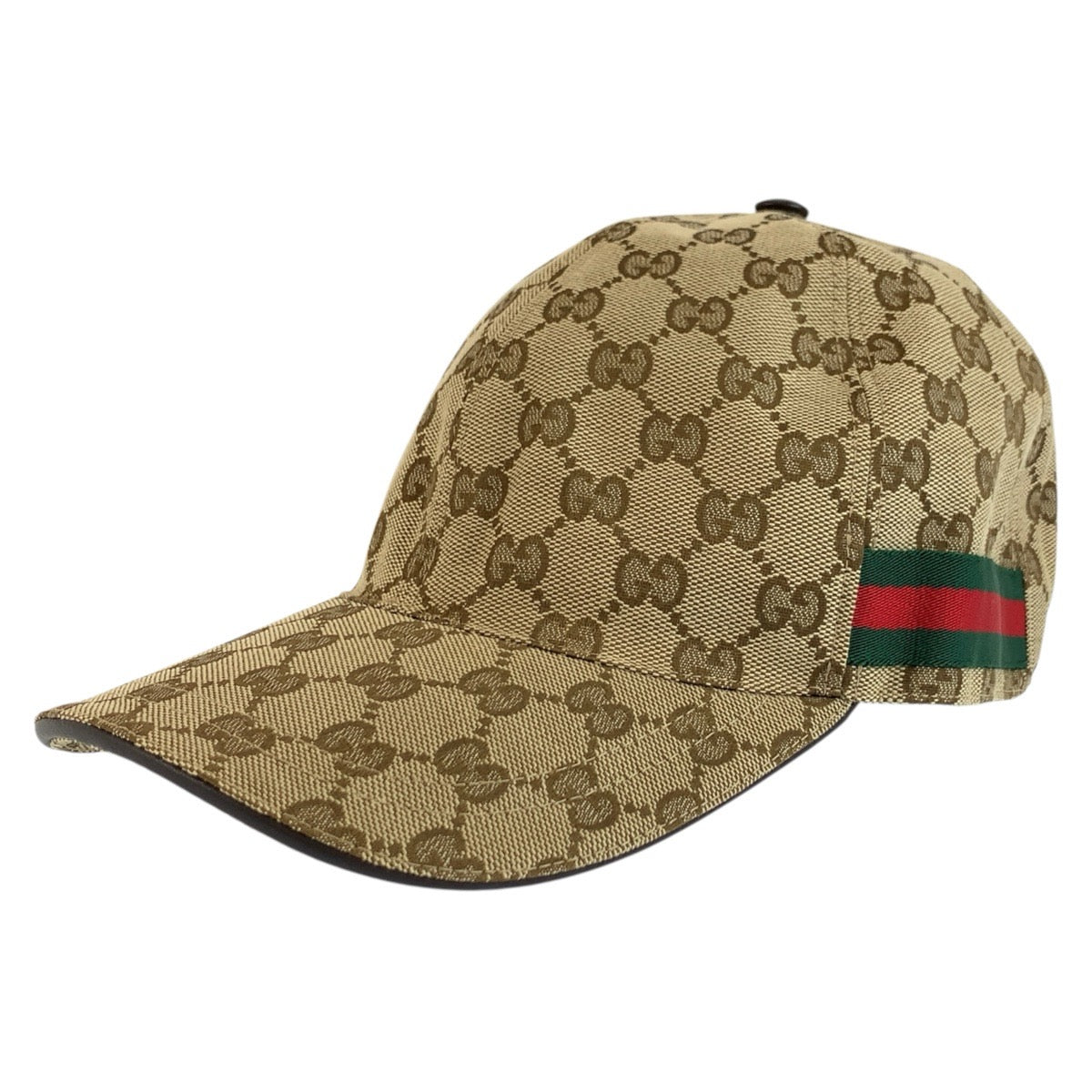 GUCCI グッチ シェリーライン サイズM/58cm ベージュ GGキャンバス キャップ ベースボールキャップ メンズ AB35
