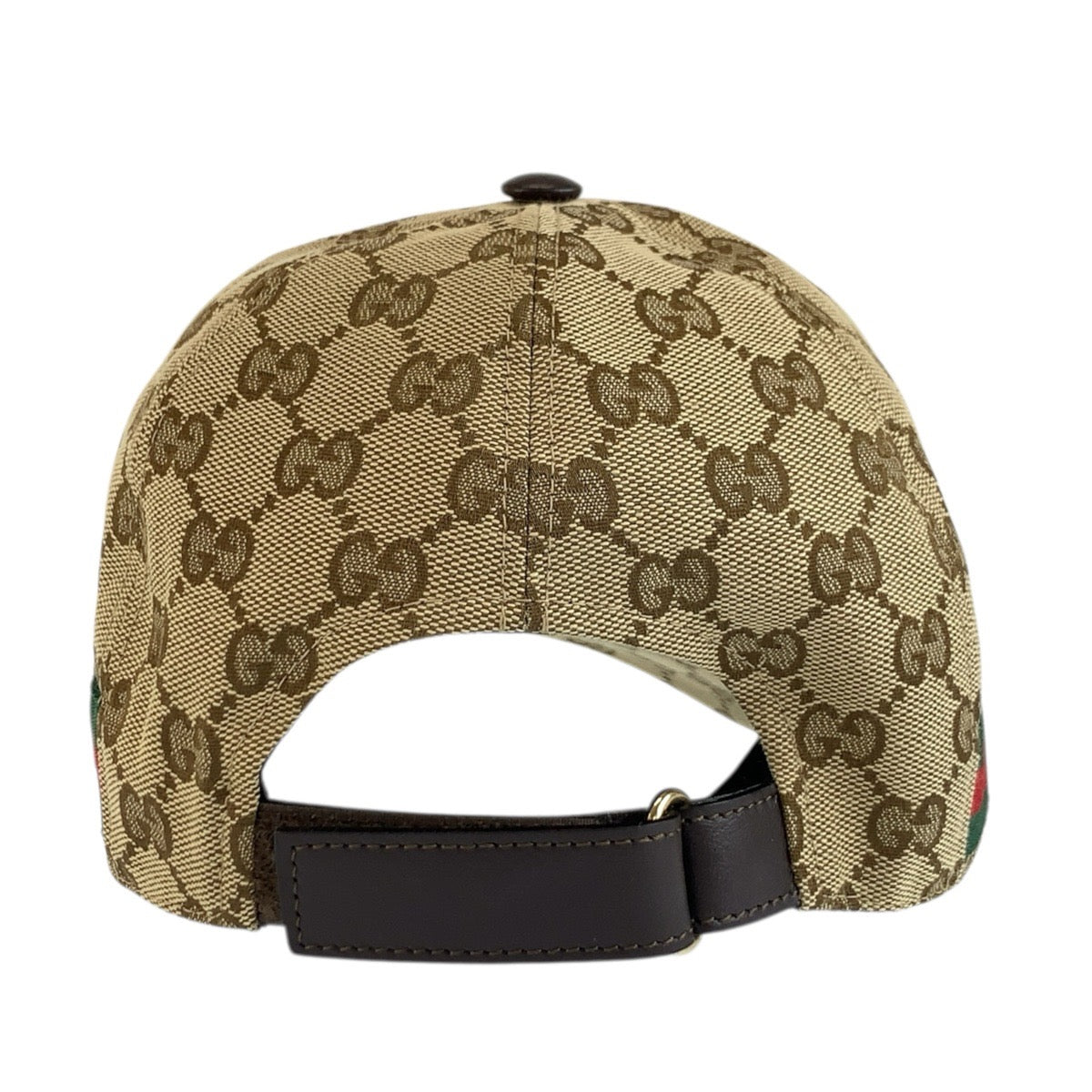GUCCI グッチ シェリーライン サイズM/58cm ベージュ GGキャンバス キャップ ベースボールキャップ メンズ AB35
