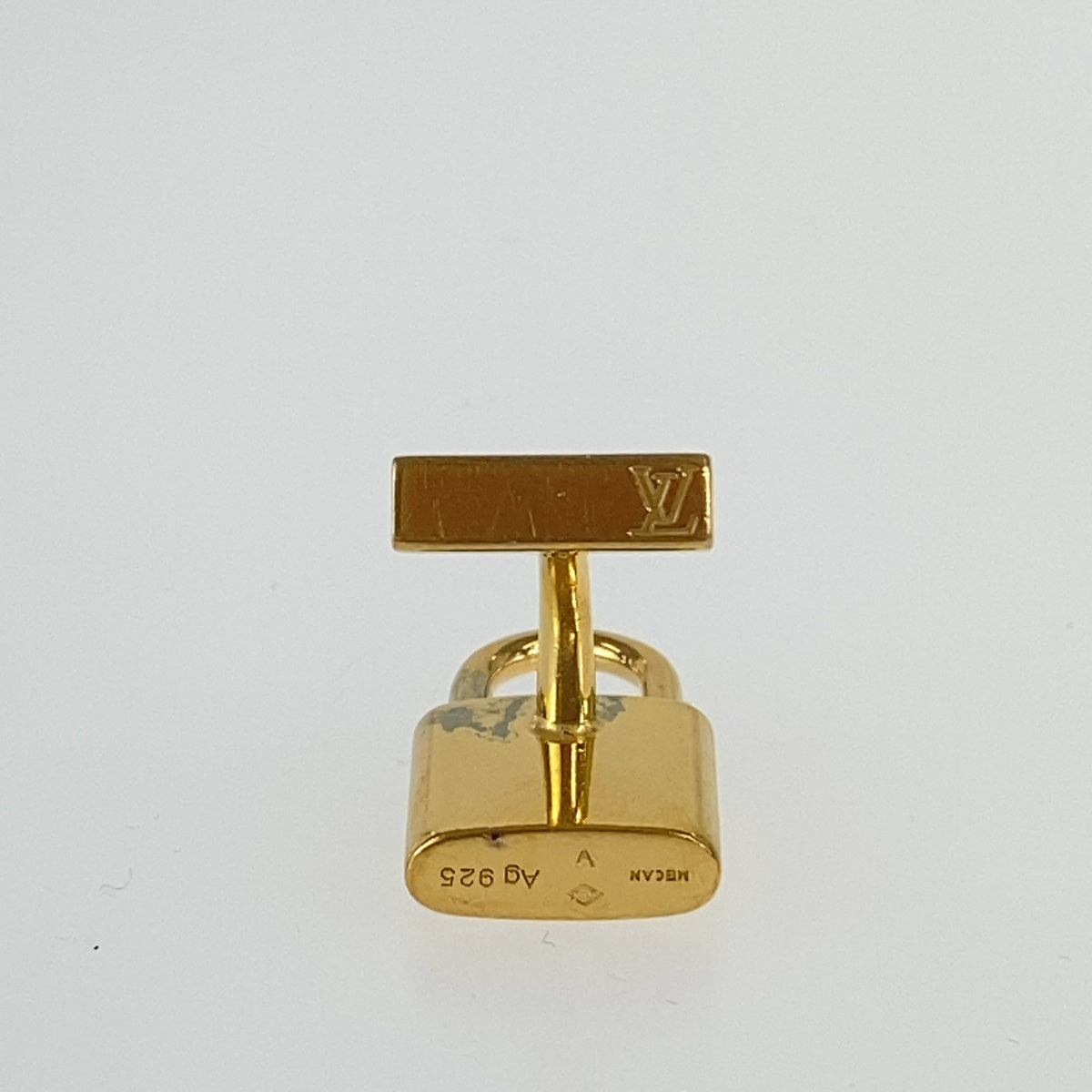 LOUIS VUITTON ルイヴィトン ブトン ドゥ マンシェット カデナ エ クレ ゴールド シルバー925 M64601 カフス カフリンクス カフスボタン メンズ ABP20
