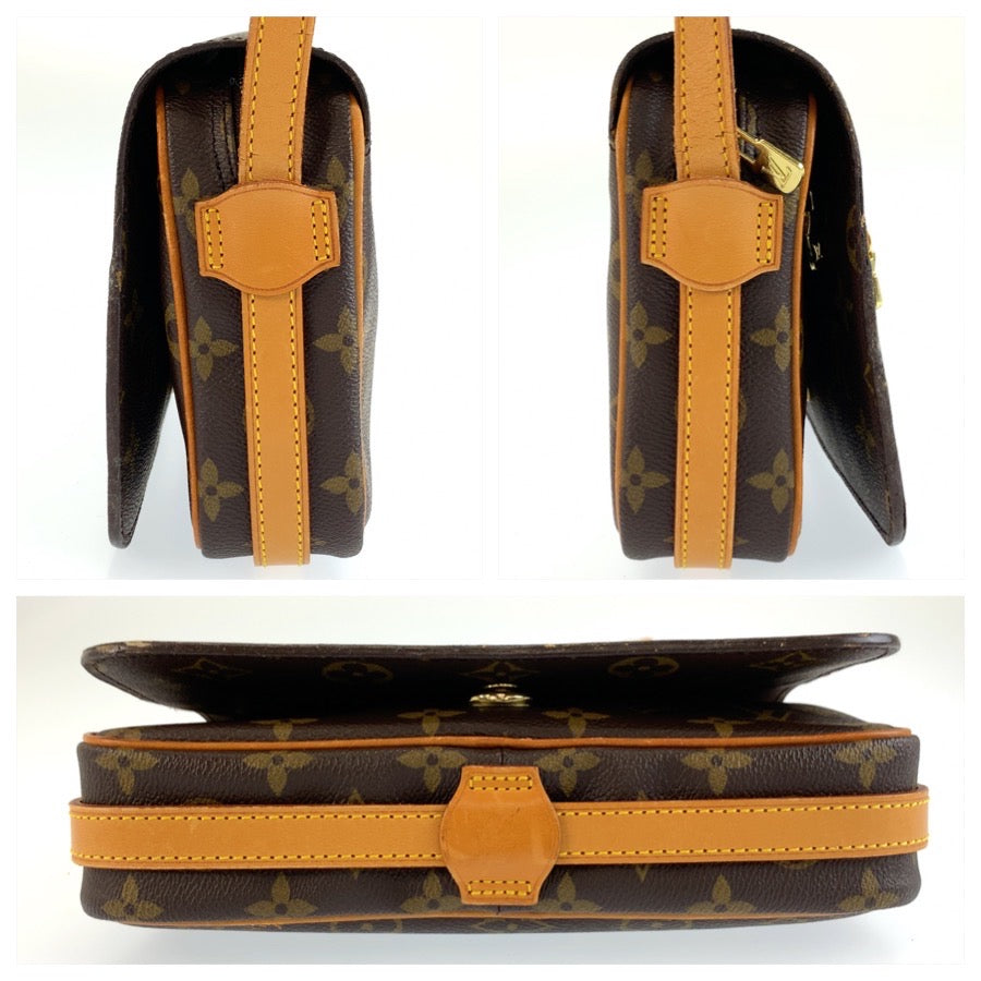 LOUIS VUITTON ルイヴィトン モノグラム サンジェルマン ブラウン ゴールド金具 PVC / レザー M51210 ショルダーバッグ ポシェット レディース B50