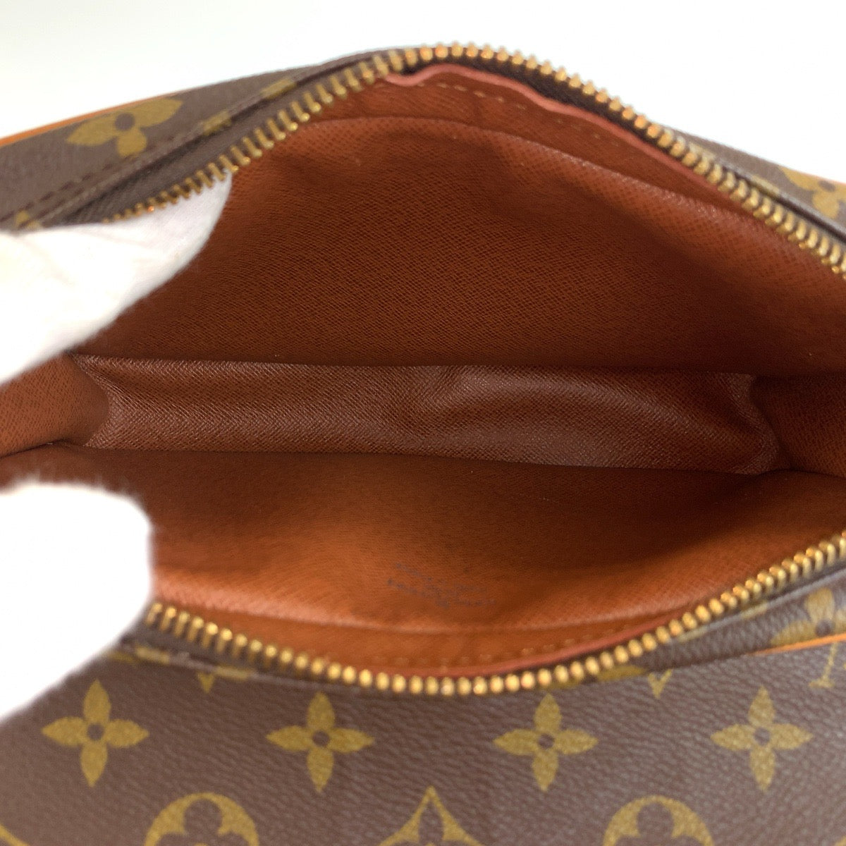 LOUIS VUITTON ルイヴィトン モノグラム サンジェルマン ブラウン ゴールド金具 PVC / レザー M51210 ショルダーバッグ ポシェット レディース B50