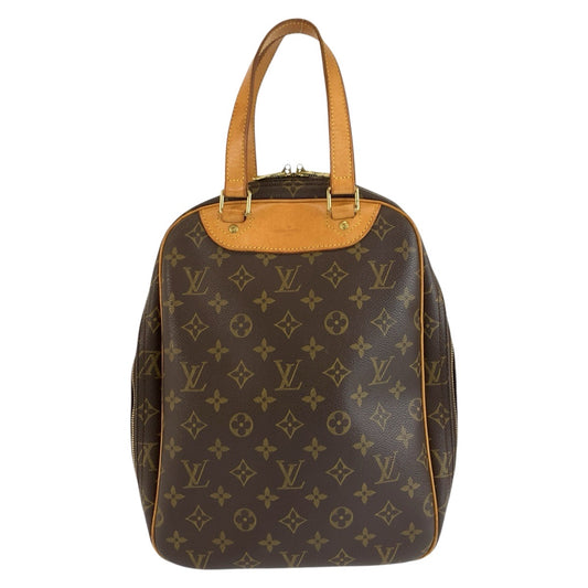 LOUIS VUITTON ルイヴィトン モノグラム エクスキュルシオン ブラウン ゴールド金具 PVC / レザー M41450 ハンドバッグ レディース AB48
