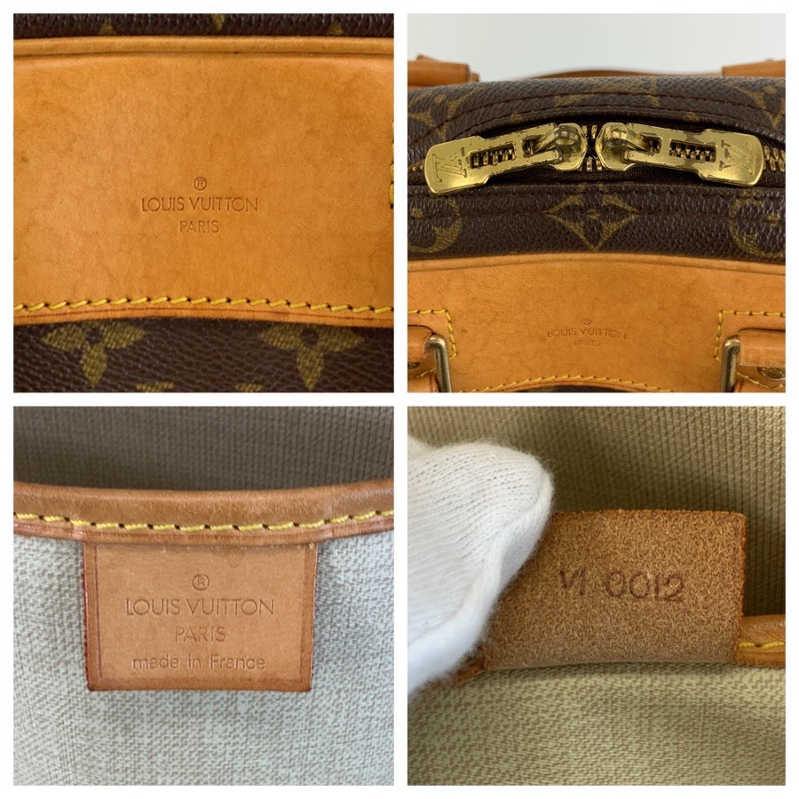 LOUIS VUITTON ルイヴィトン モノグラム エクスキュルシオン ブラウン ゴールド金具 PVC / レザー M41450 ハンドバッグ レディース AB48