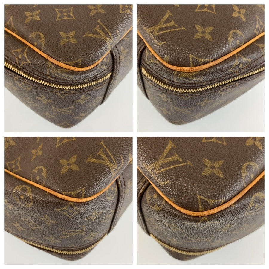 LOUIS VUITTON ルイヴィトン モノグラム エクスキュルシオン ブラウン ゴールド金具 PVC / レザー M41450 ハンドバッグ レディース AB48