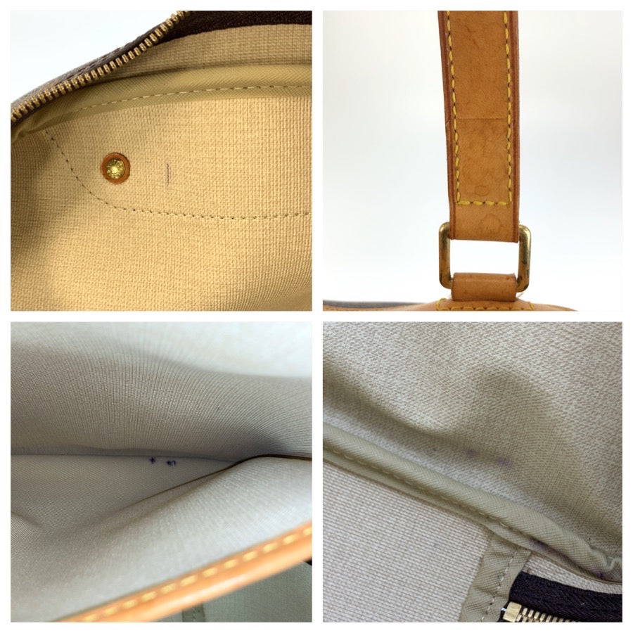 LOUIS VUITTON ルイヴィトン モノグラム エクスキュルシオン ブラウン ゴールド金具 PVC / レザー M41450 ハンドバッグ レディース AB48