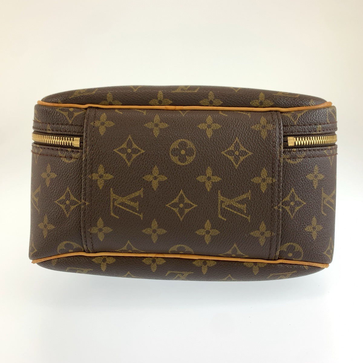 LOUIS VUITTON ルイヴィトン モノグラム エクスキュルシオン ブラウン ゴールド金具 PVC / レザー M41450 ハンドバッグ レディース AB48