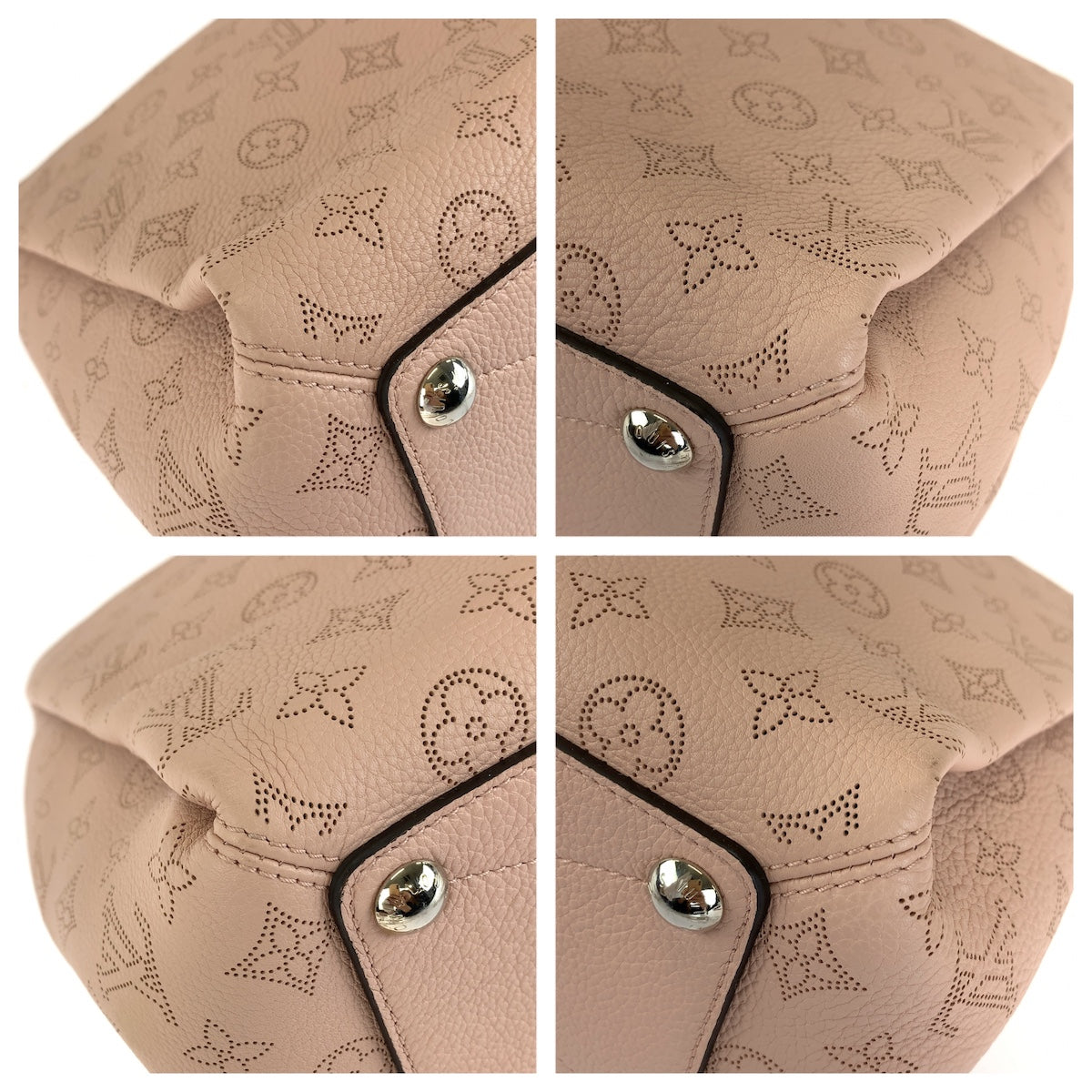 LOUIS VUITTON ルイヴィトン マヒナ バビロンPM 2way ピンク ゴールド金具 レザー M50033 ハンドバッグ ショルダーバッグ レディース AB165