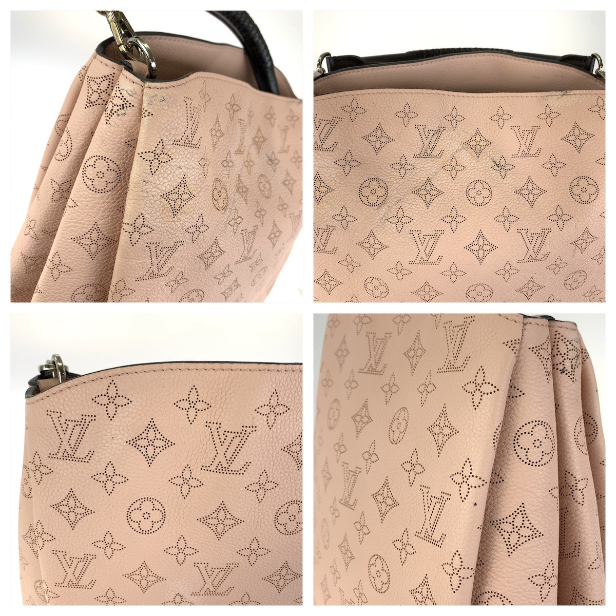 LOUIS VUITTON ルイヴィトン マヒナ バビロンPM 2way ピンク ゴールド金具 レザー M50033 ハンドバッグ ショルダーバッグ レディース AB165