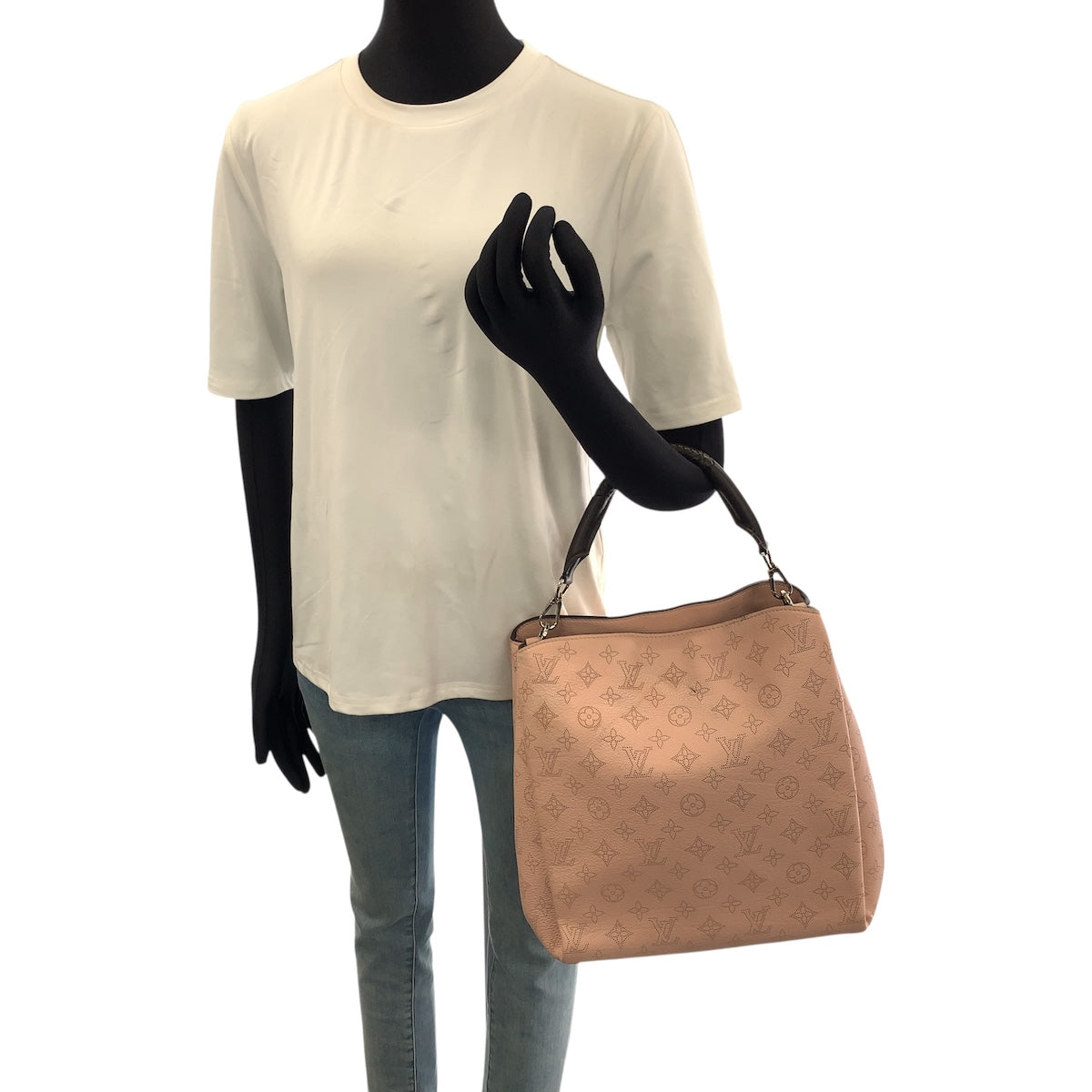 LOUIS VUITTON ルイヴィトン マヒナ バビロンPM 2way ピンク ゴールド金具 レザー M50033 ハンドバッグ ショルダーバッグ レディース AB165