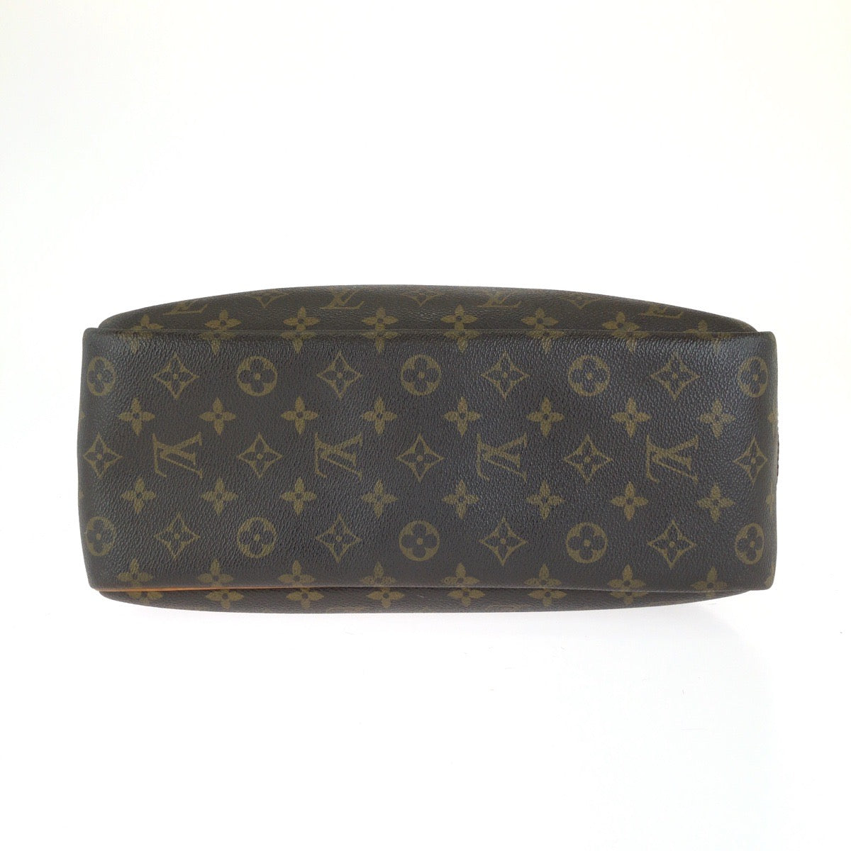 LOUIS VUITTON ルイヴィトン モノグラム ドーヴィル ブラウン ゴールド金具 PVC / レザー M47270 ハンドバッグ レディース B50