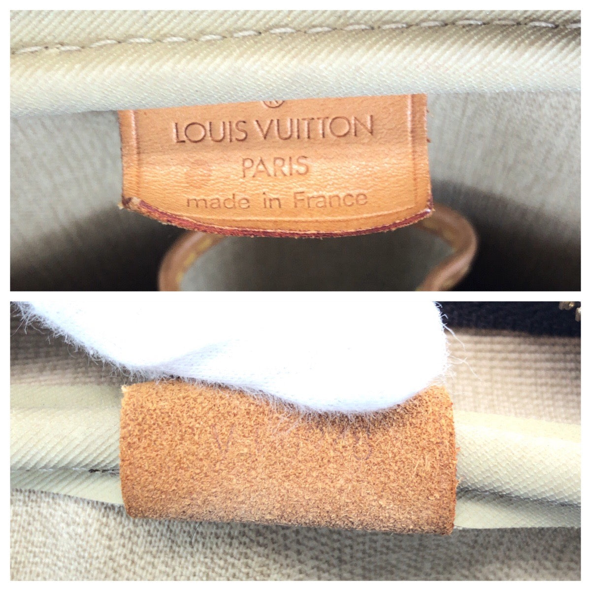 LOUIS VUITTON ルイヴィトン モノグラム ドーヴィル ブラウン ゴールド金具 PVC / レザー M47270 ハンドバッグ レディース B50