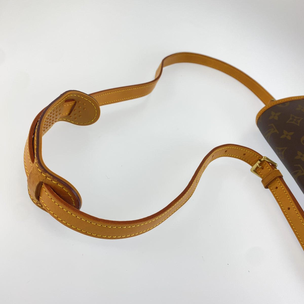 LOUIS VUITTON ルイヴィトン モノグラム ソローニュ ブラウン PVC / レザー M42250 ショルダーバッグ ポシェット レディース AB98