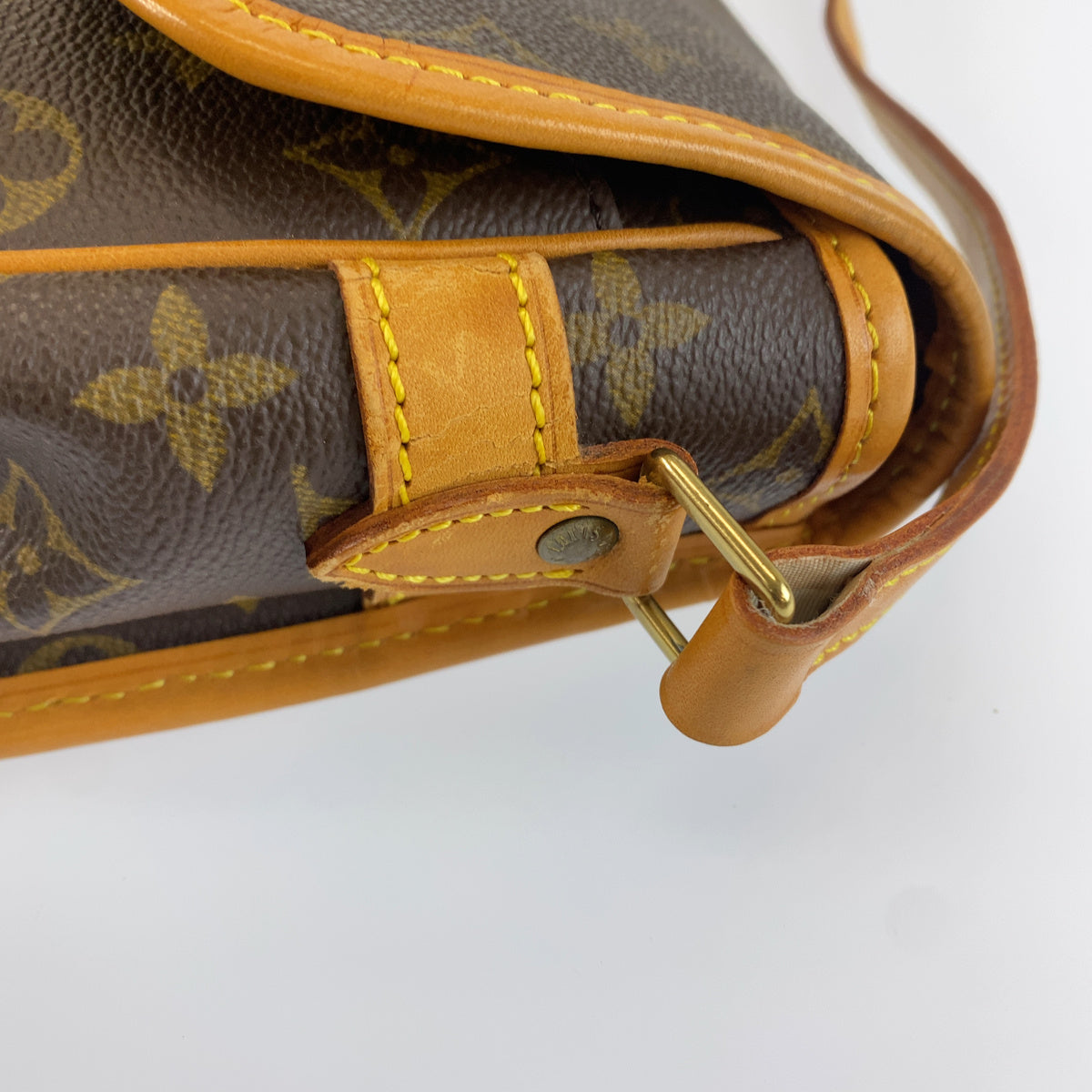 LOUIS VUITTON ルイヴィトン モノグラム ソローニュ ブラウン PVC / レザー M42250 ショルダーバッグ ポシェット レディース AB98