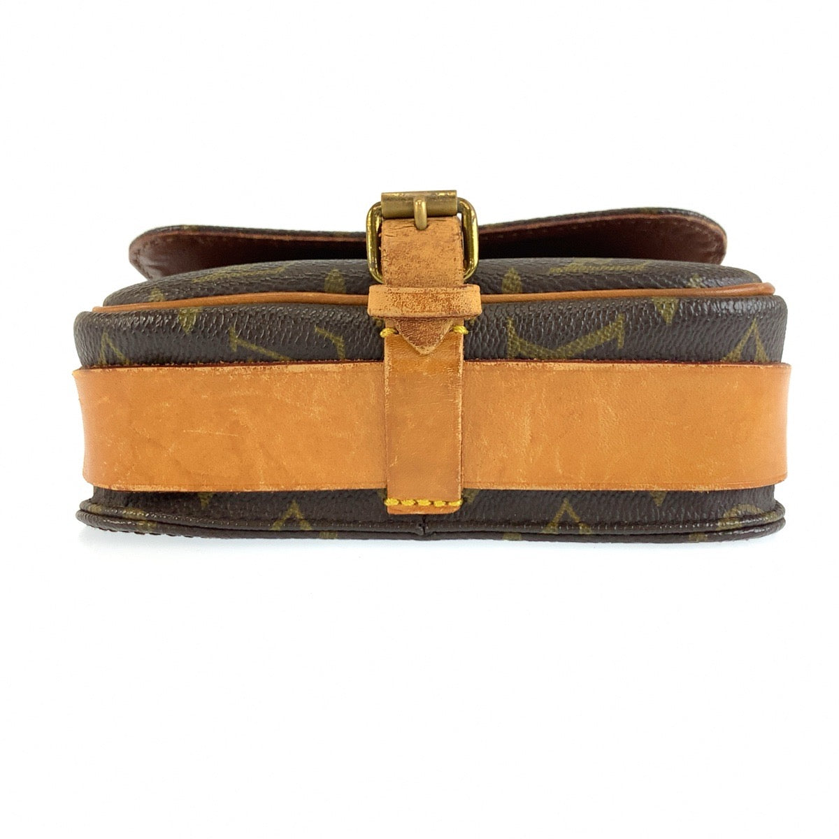 LOUIS VUITTON ルイヴィトン モノグラム カルトシエールPM ブラウン ゴールド金具 PVC / レザー M51254 ショルダーバッグ ポシェット レディース B45