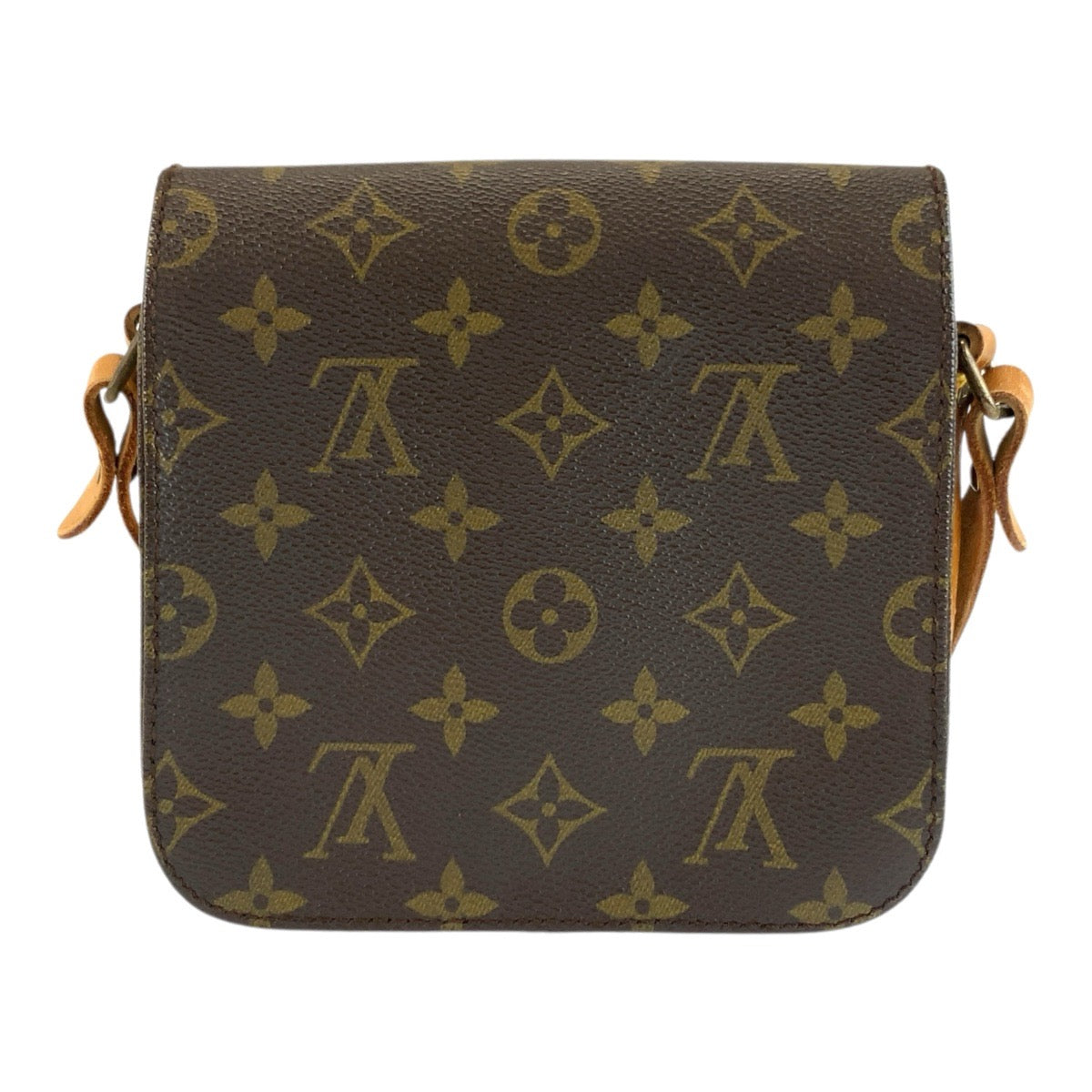 LOUIS VUITTON ルイヴィトン モノグラム カルトシエールPM ブラウン ゴールド金具 PVC / レザー M51254 ショルダーバッグ ポシェット レディース B45