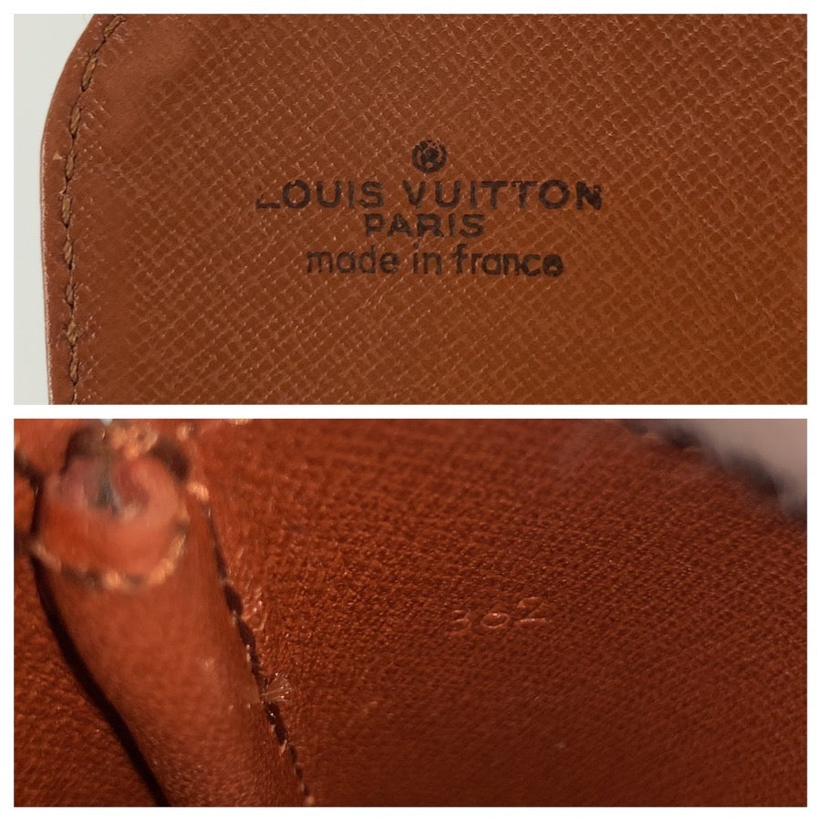 LOUIS VUITTON ルイヴィトン モノグラム カルトシエールPM ブラウン ゴールド金具 PVC / レザー M51254 ショルダーバッグ ポシェット レディース B45