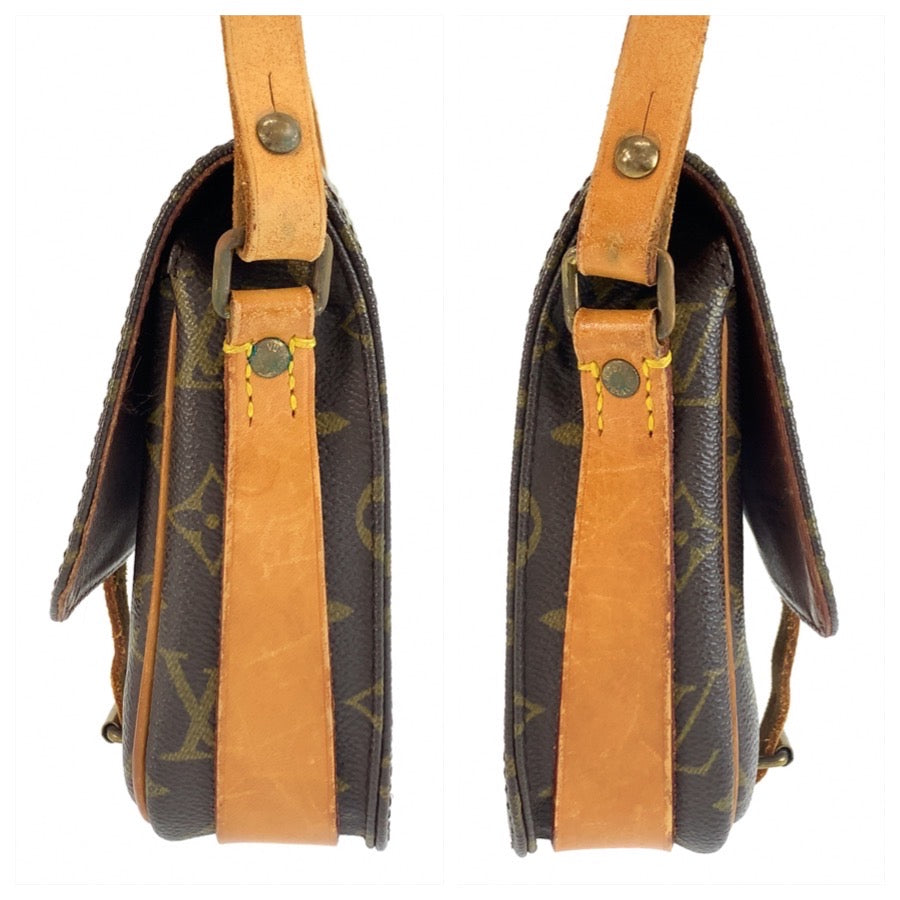 LOUIS VUITTON ルイヴィトン モノグラム カルトシエールPM ブラウン ゴールド金具 PVC / レザー M51254 ショルダーバッグ ポシェット レディース B45