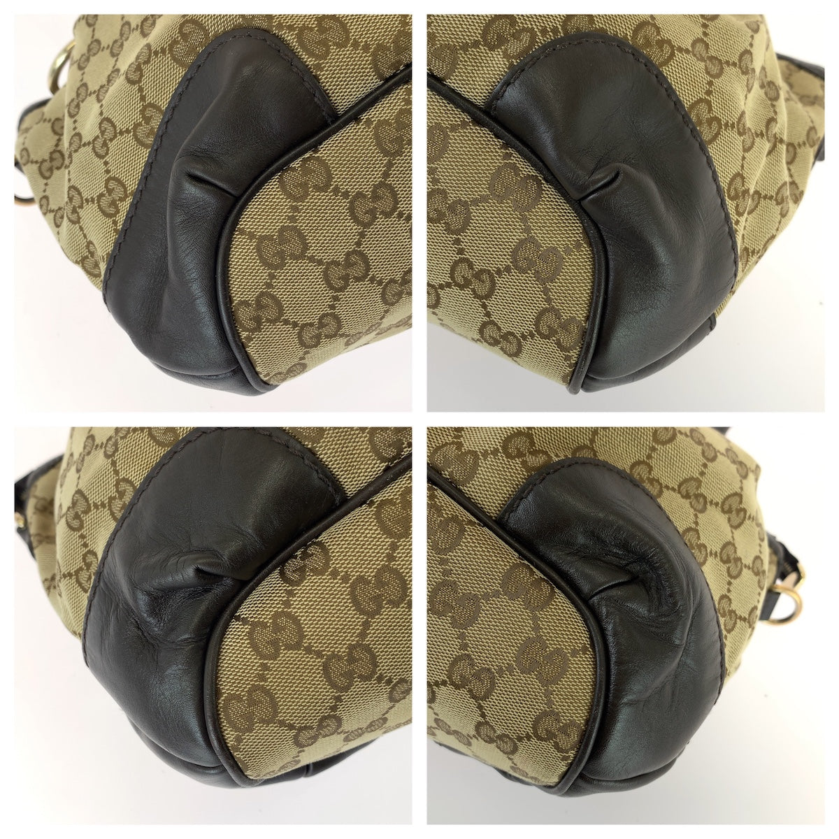 GUCCI グッチ スーキー 2way ベージュ ブラウン ゴールド金具 GGキャンバス / レザー 247902 トートバッグ ショルダーバッグ レディース AB50