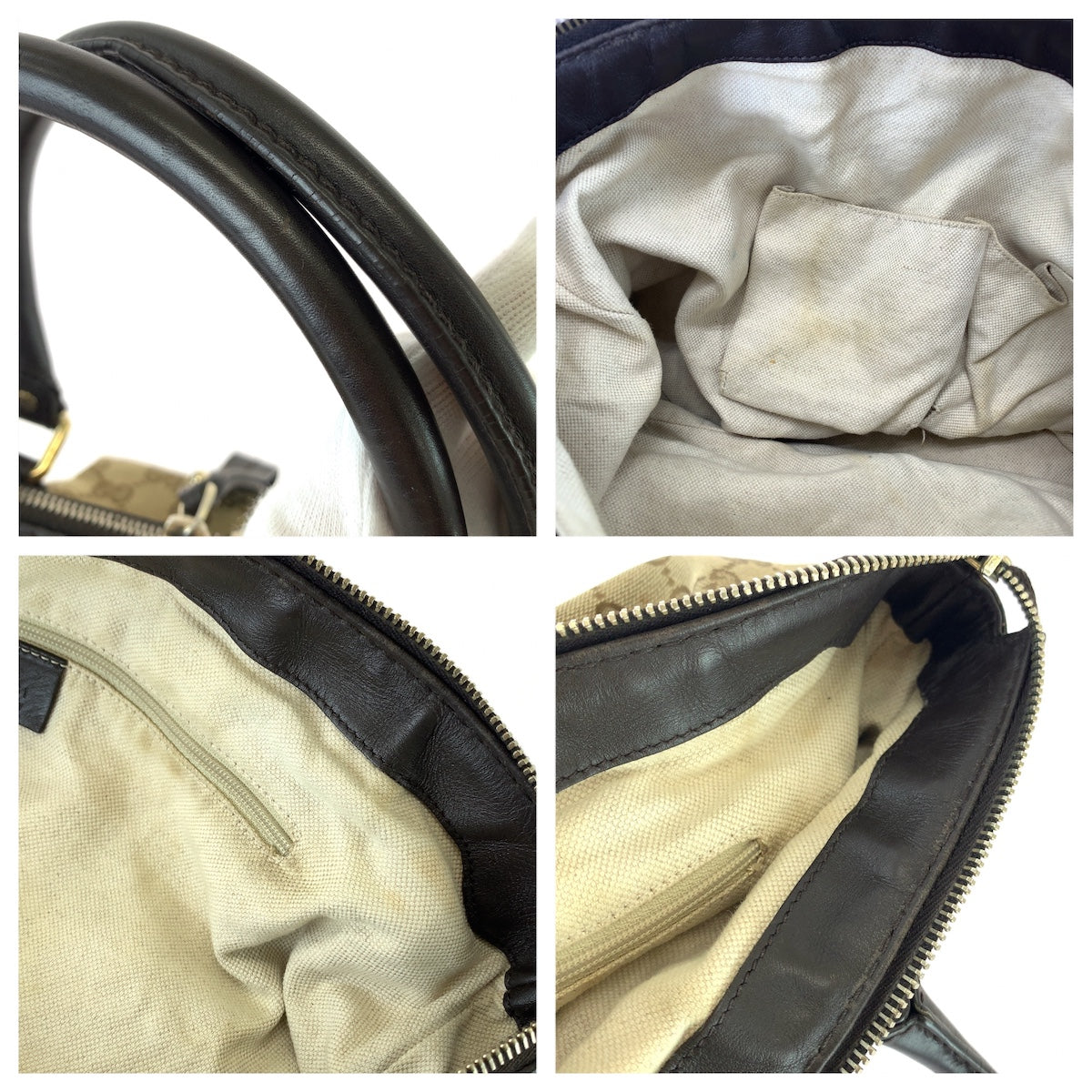 GUCCI グッチ スーキー 2way ベージュ ブラウン ゴールド金具 GGキャンバス / レザー 247902 トートバッグ ショルダーバッグ レディース AB50