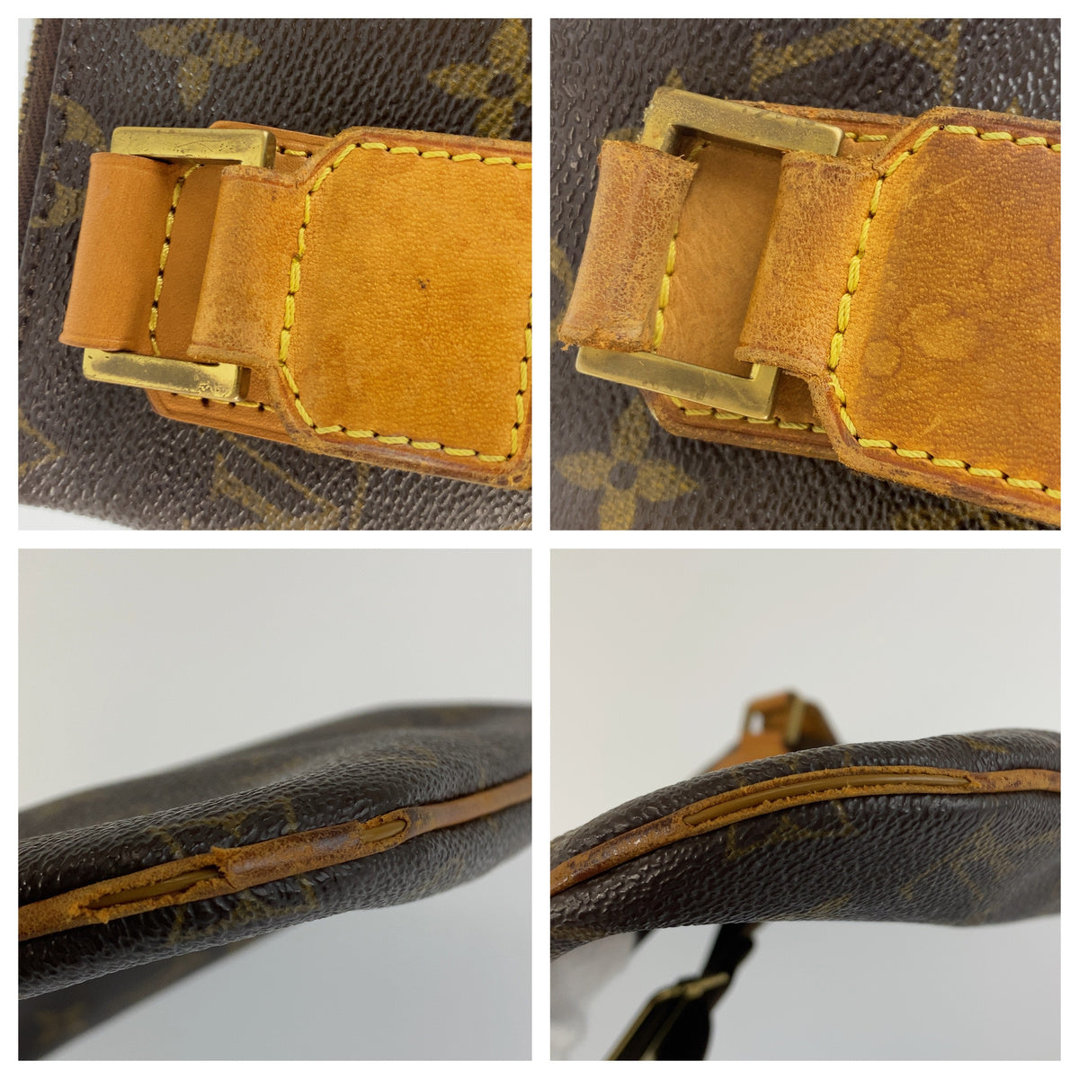 LOUIS VUITTON ルイヴィトン モノグラム ポシェット ボスフォール ブラウン PVC / レザー M40044 ショルダーバッグ ポシェット メンズ B37